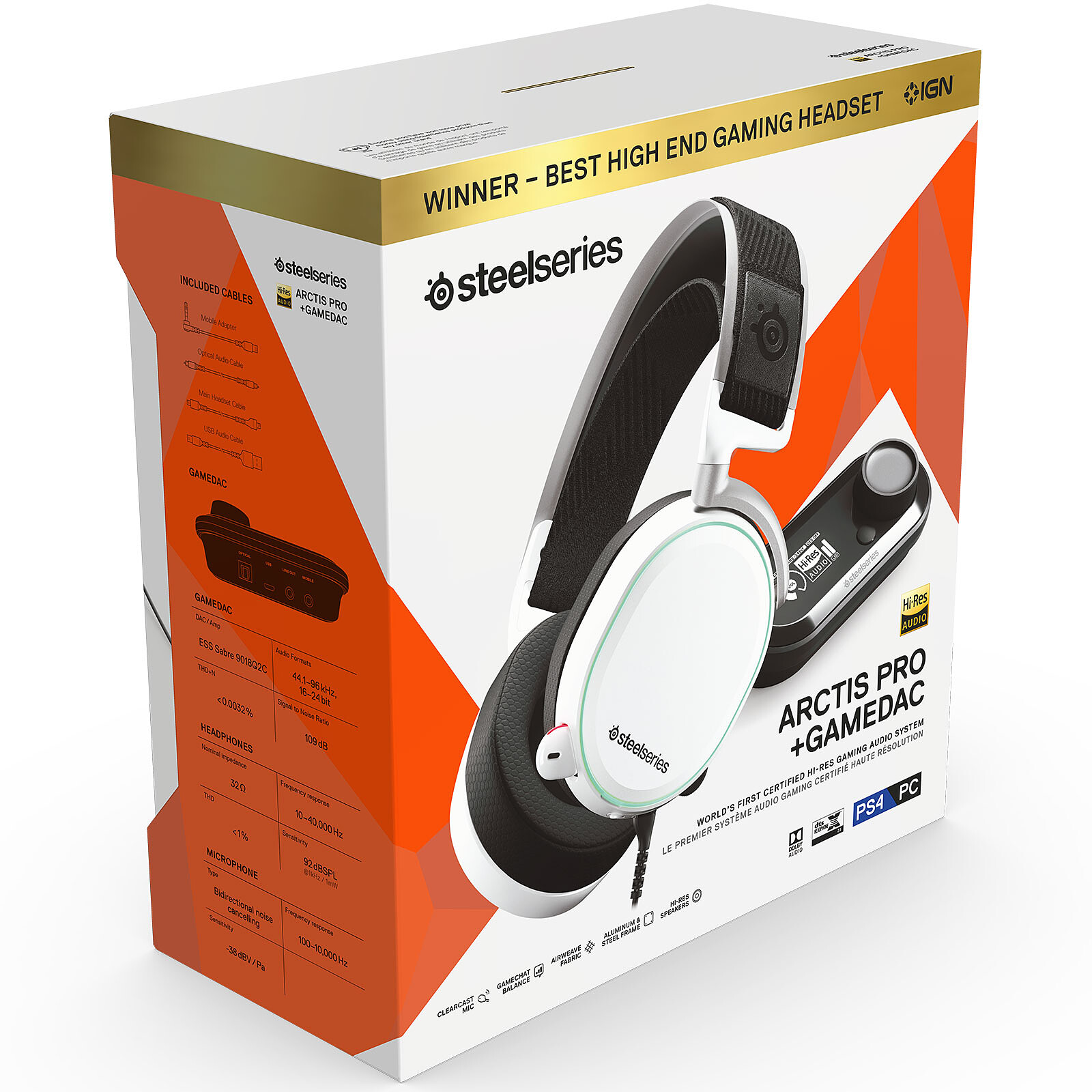 SteelSeries Arctis Pro GameDAC White - Headset - LDLC | Holy Moley