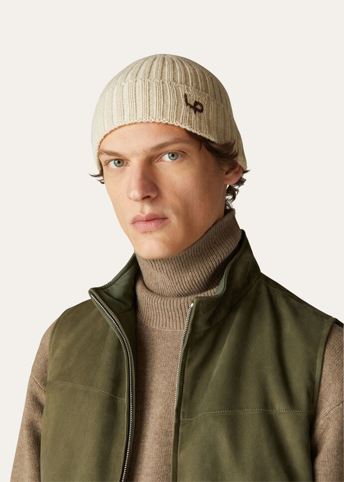 Loro Pianaロロピアーナ カシミア ニット帽 ロロピアーナカシミア100