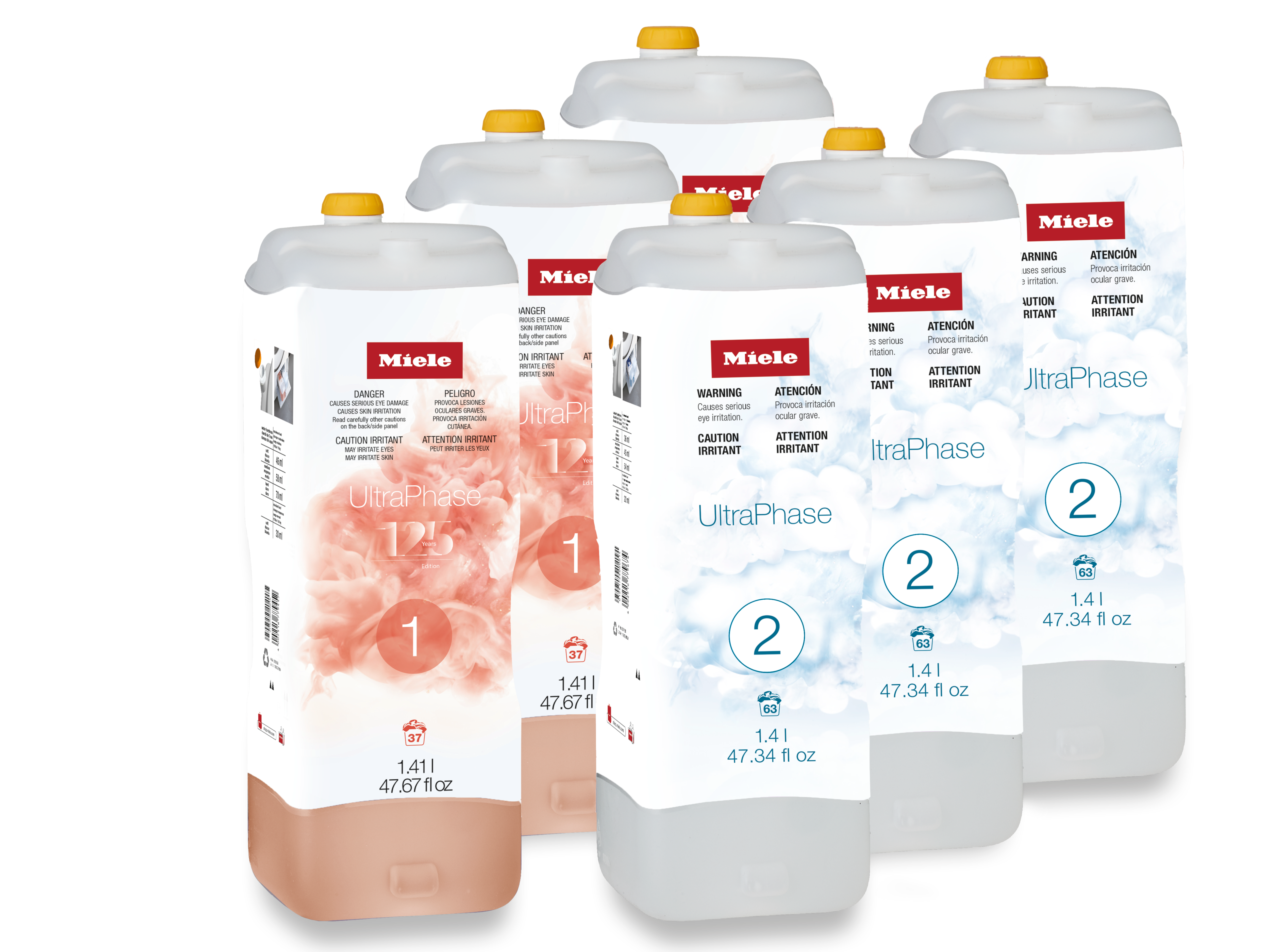 Miele ミーレ 純正 洗濯洗剤 ウルトラフェーズ①② 《5本セット