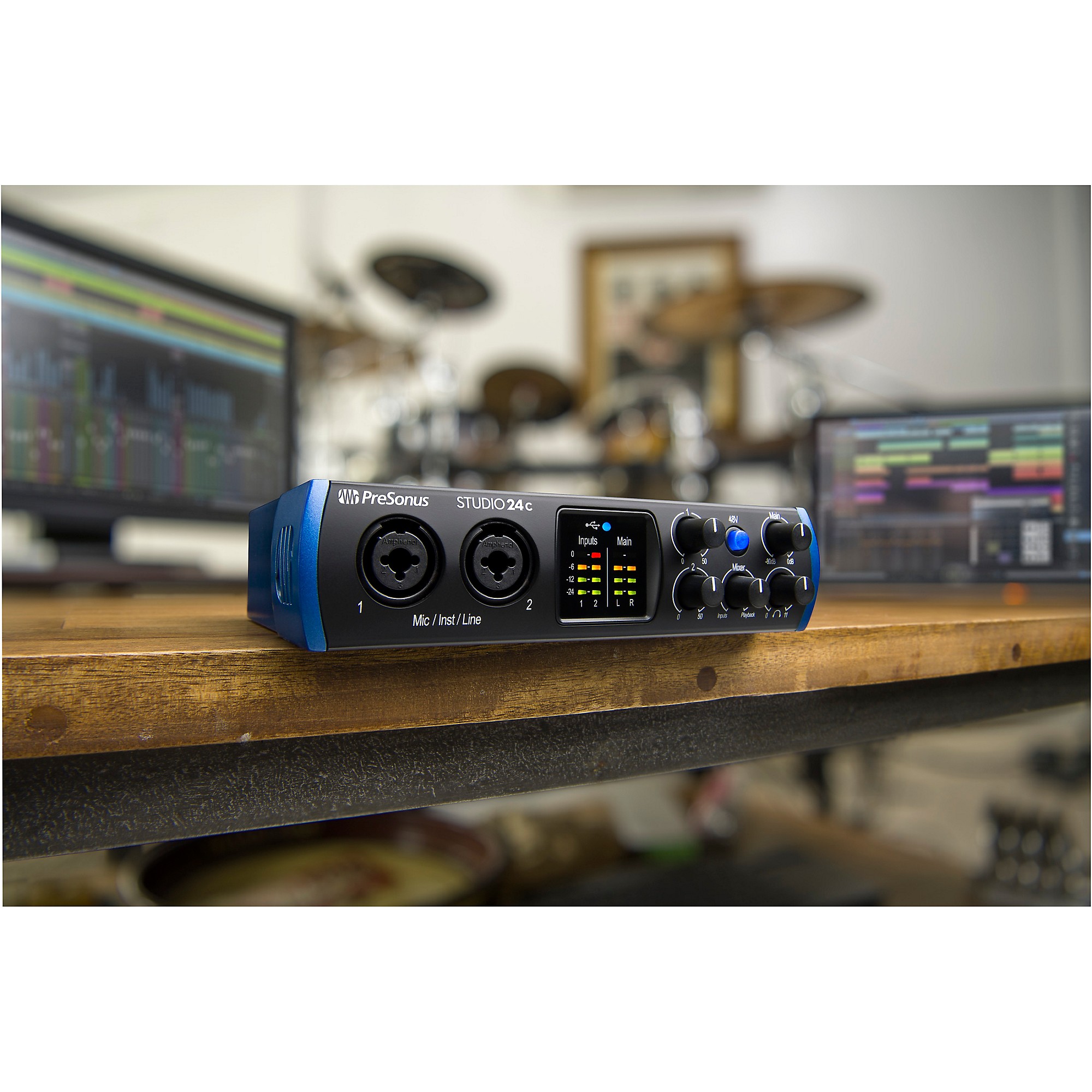 PreSonus Studio 24c USB-C 2x2 Audio/MIDI Interface With Studio One