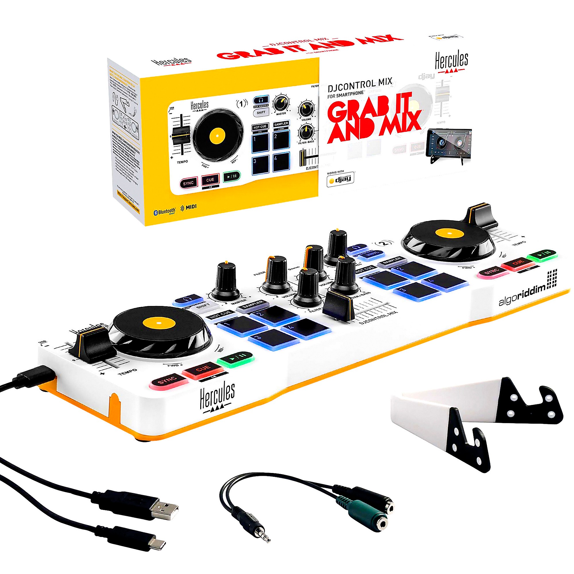 Hercules DJ DJControl Mix DJ Controller for Smartphone | Music & Arts