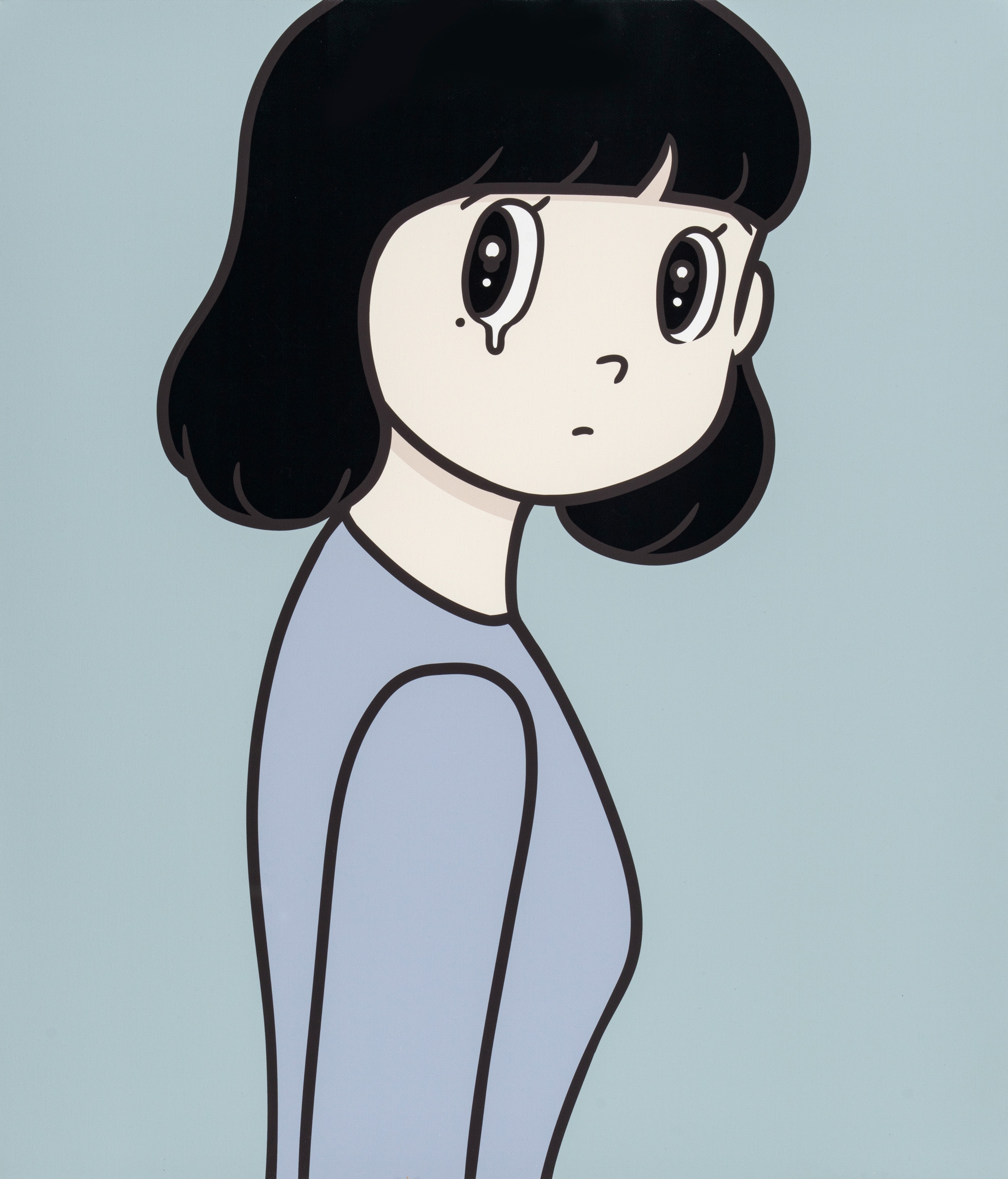 絵画 YUYA HASHIZUME monochrome eyewater print 版画 YUYA HASHIZUME