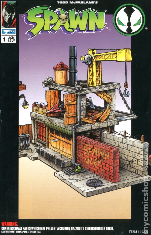 Spawn Action Figure Comic Spawn Alley Playset (1994) comic books