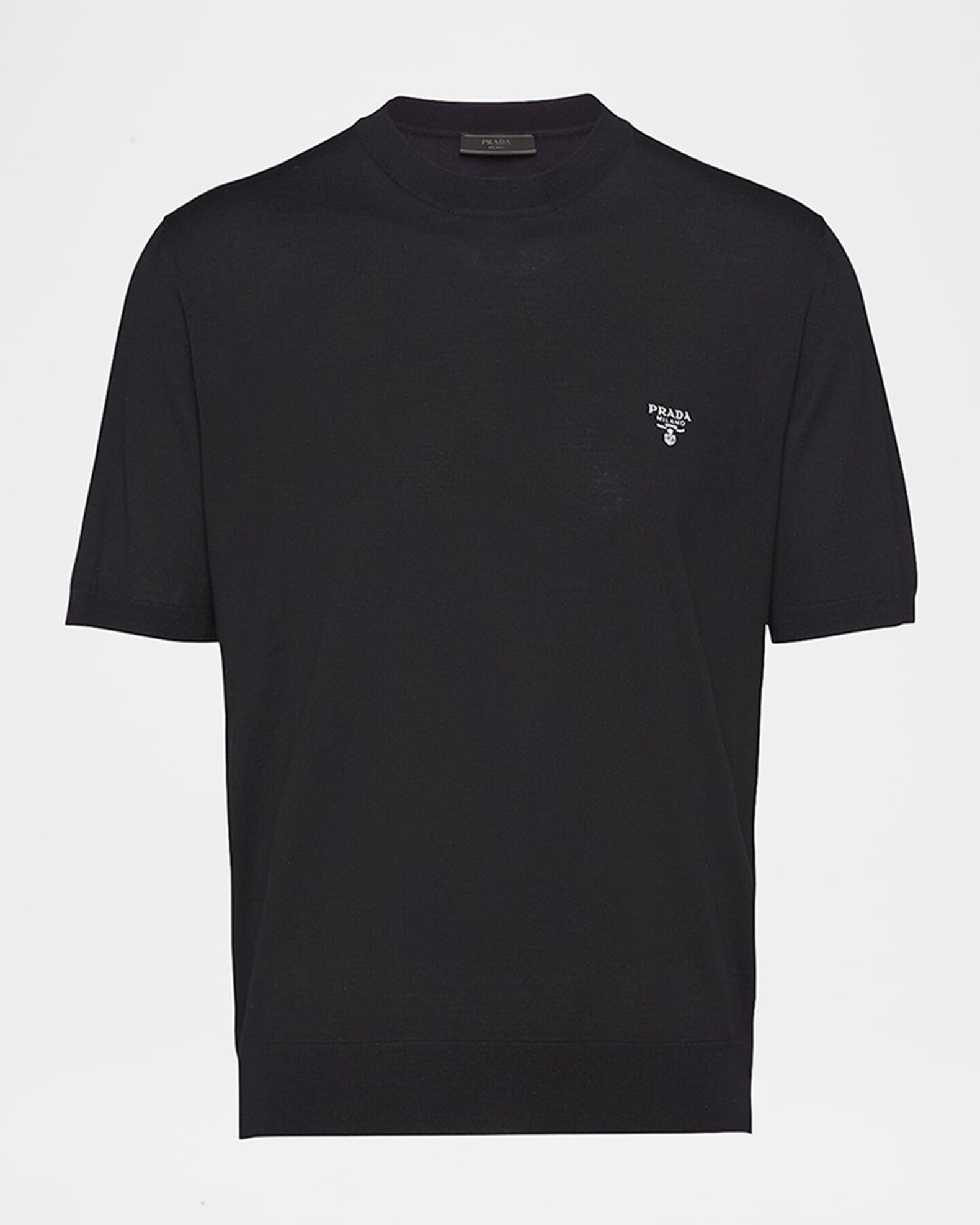 Prada Men's Superfine Wool T-Shirt | Neiman Marcus