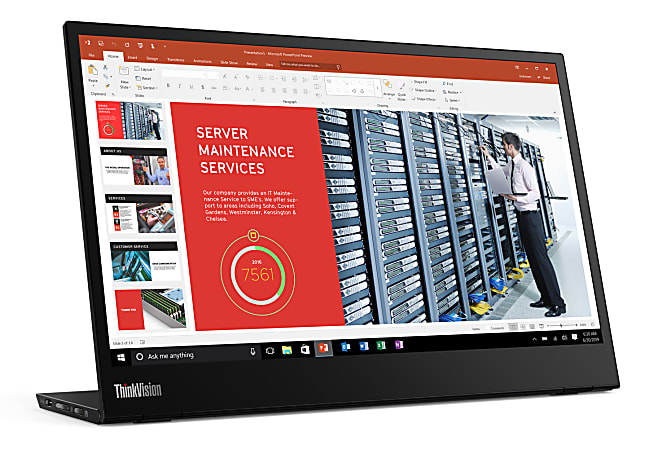 Lenovo ThinkVision M14 14 FHD IPS USB C Portable Monitor 6JZ113