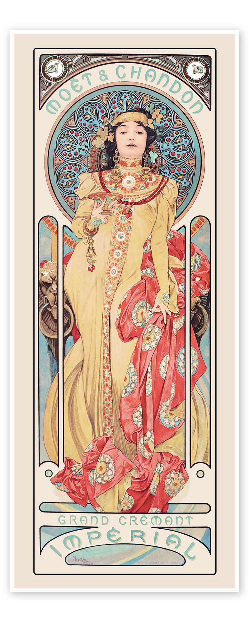 Moet & Chandon, Grand Crémant Impérial print by Alfons Mucha