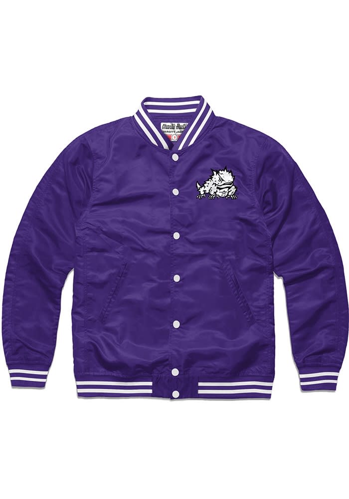 Charlie Hustle TCU Horned Frogs Mens PURPLE Varsity Light Weight