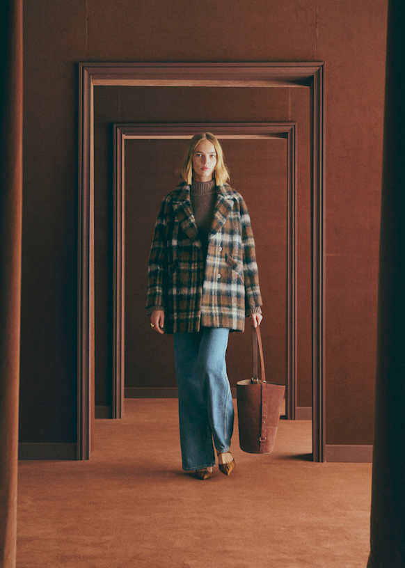 Ander Coat - Cinnamon - Virgin wool - Sézane