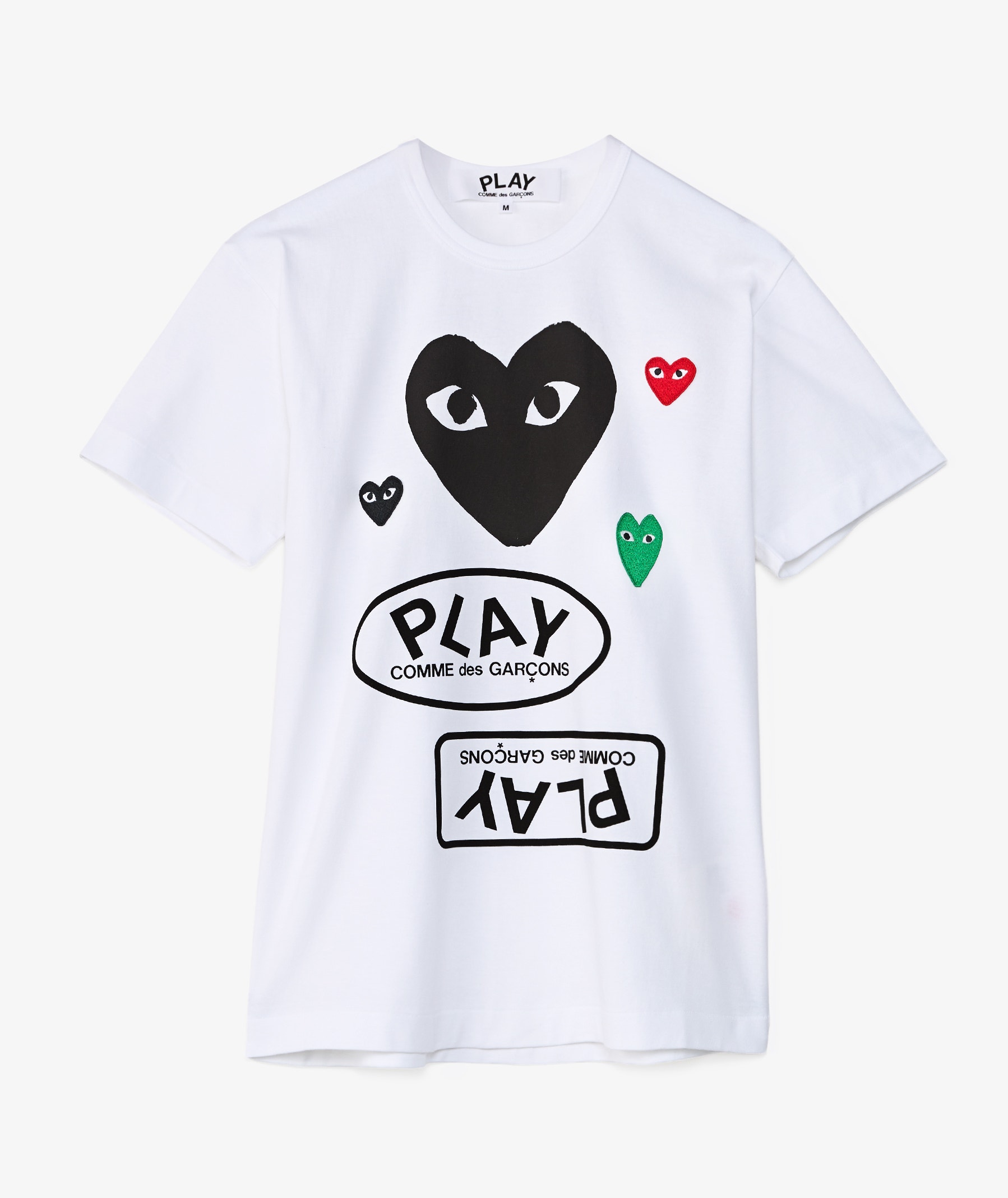 Comme des Garçons Play Multi Logo T-Shirt | Male | SVD USA