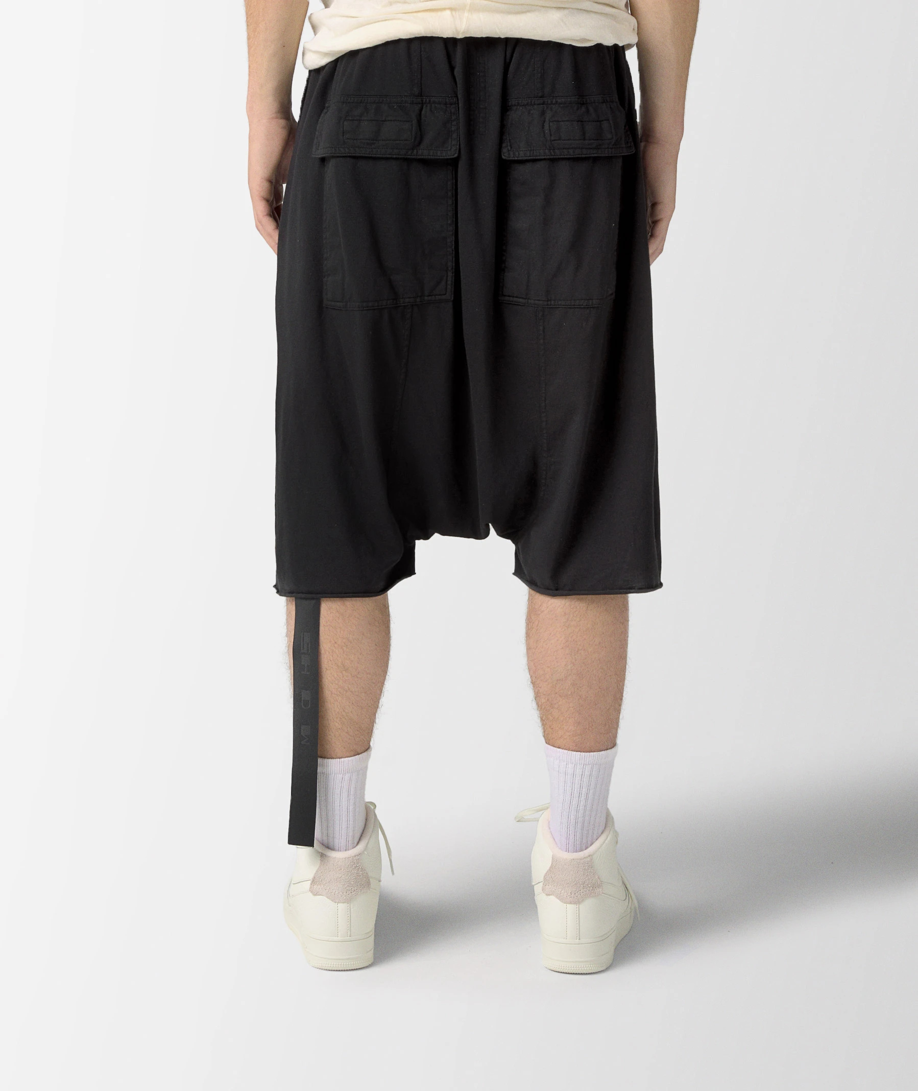 Black Rick Owens DRKSHDW Drawstring Pods Shorts | SVD