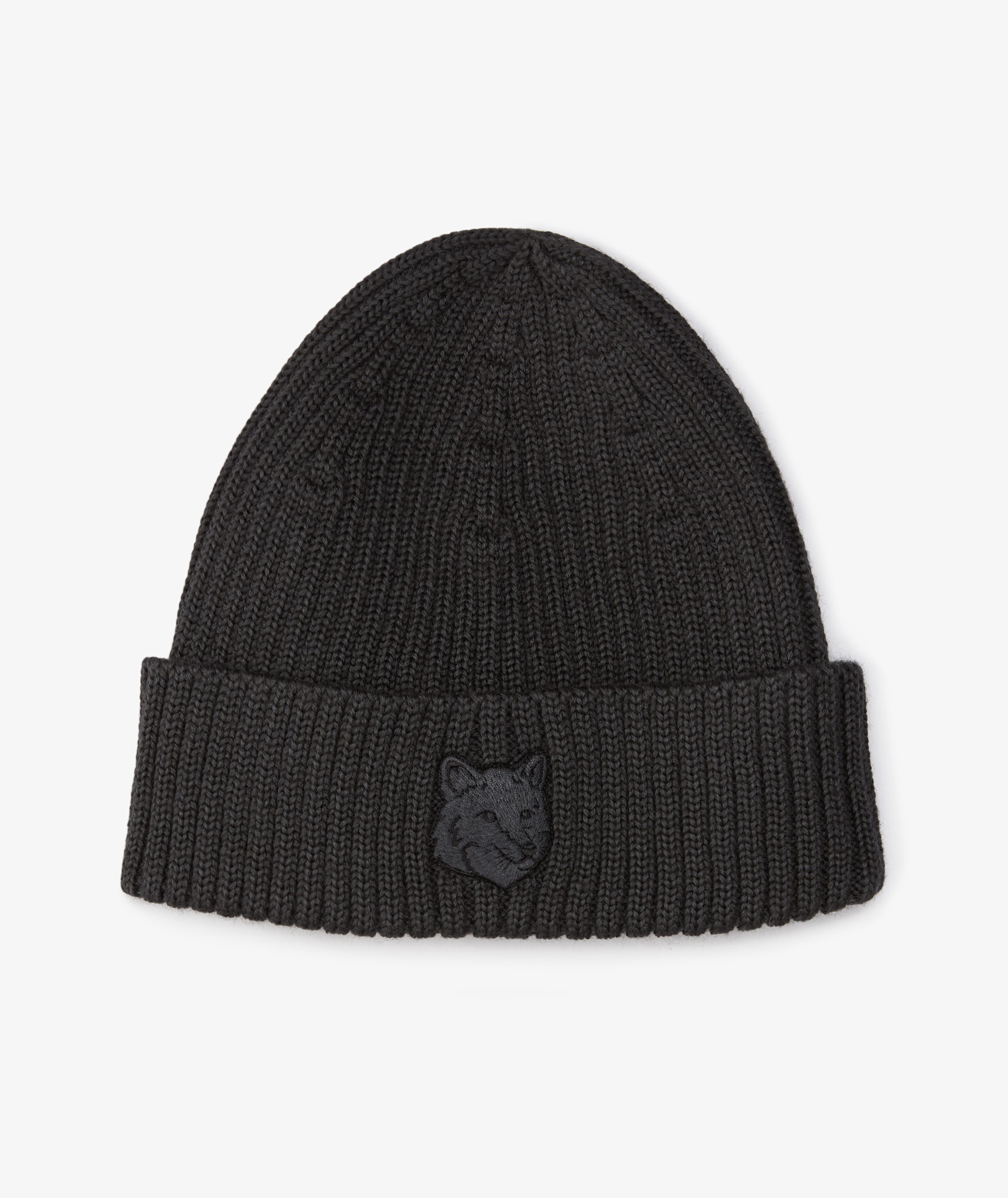 MAISON KITSUNÉ Bold Fox Head Beanie in Green | SVD USA