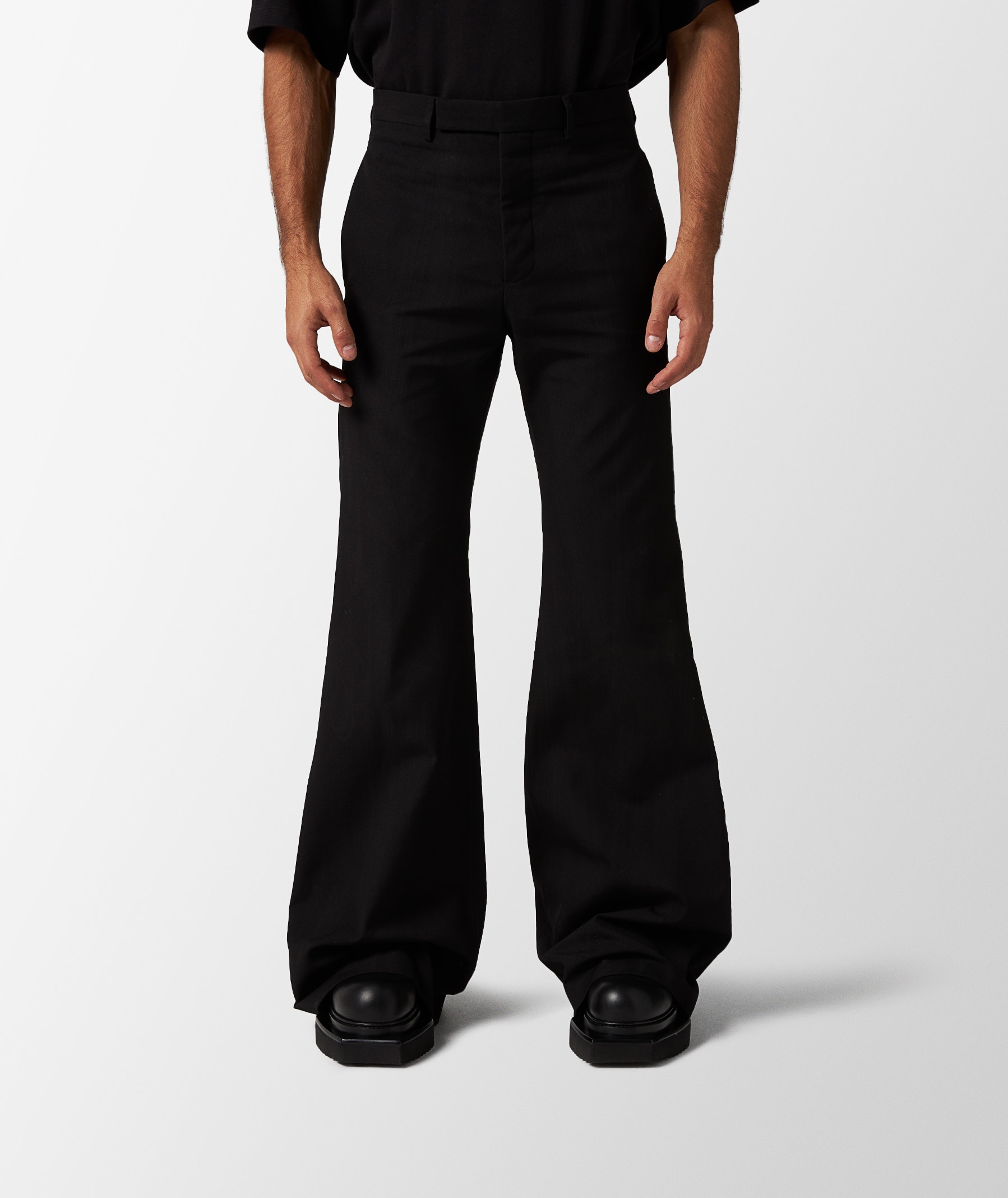 Black Rick Owens Wide Astaires Woven Pants | SVD