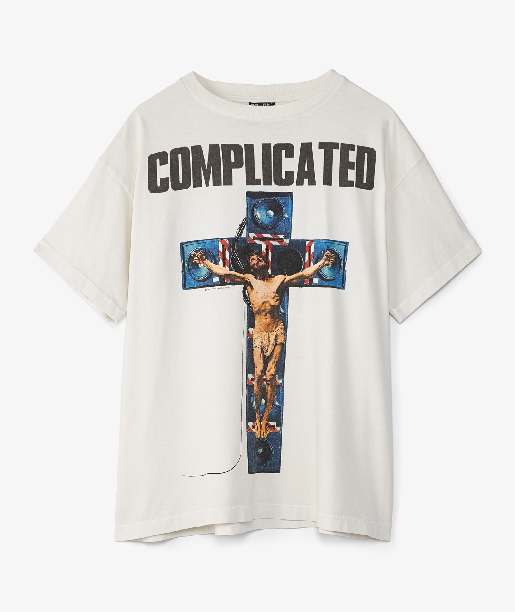 White SAINT Mxxxxxx Complicated Short Sleeve T-Shirt | SVD
