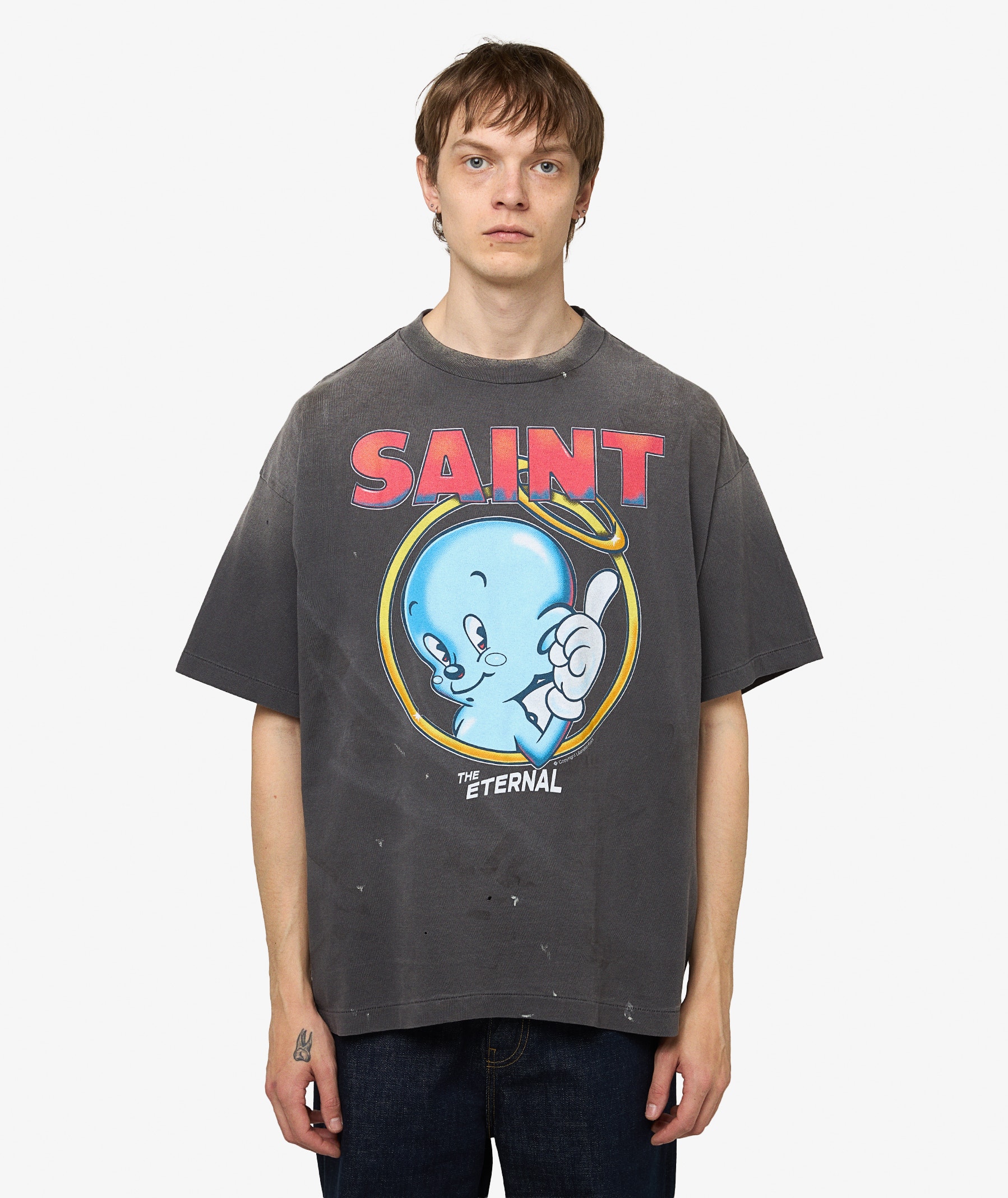 SAINT Mxxxxxx Baby Michael T-Shirt | Black | SVD USA