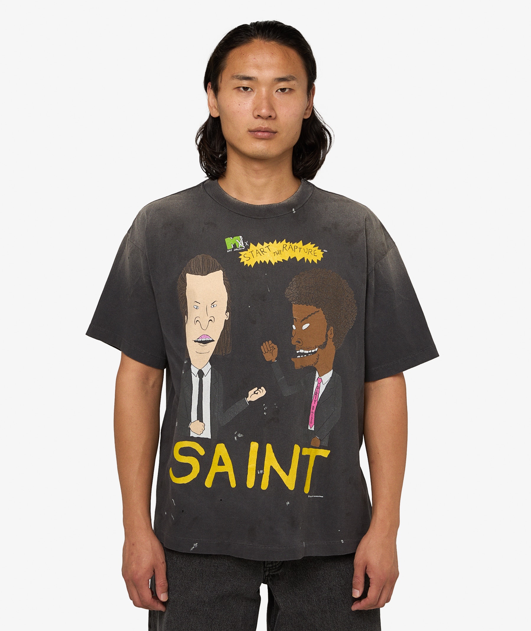 SAINT Mxxxxxx Rapture T-Shirt | Charcoal | SVD USA