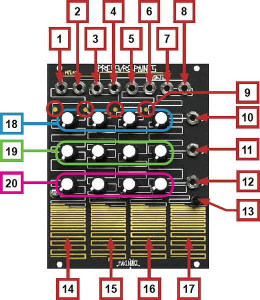 Make Noise Pressure Points Touch Controller / Sequencer Eurorack