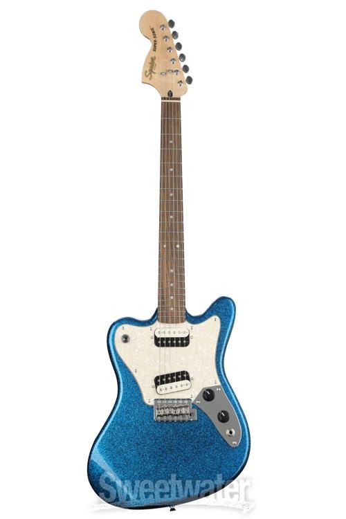 Squier Paranormal Super-Sonic Electric Guitar - Blue Sparkle with