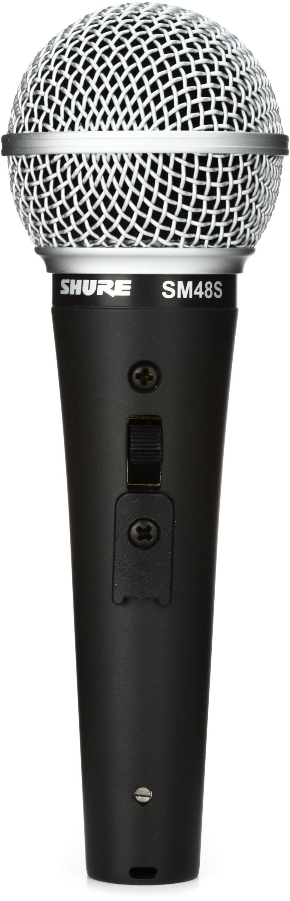 Shure SM48S-LC Cardioid Dynamic Handheld Vocal Microphone with