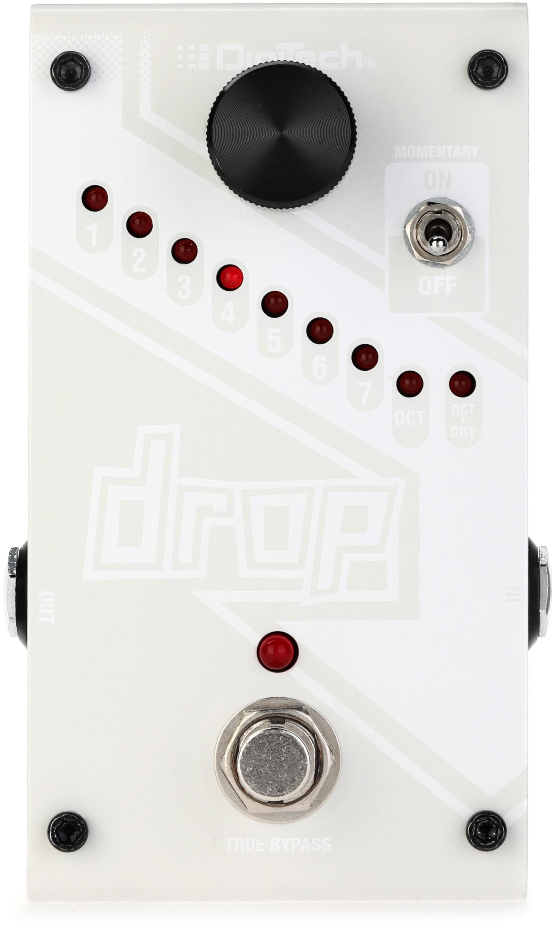 DigiTech Drop Polyphonic Drop-tune Pitch-shift Pedal - White