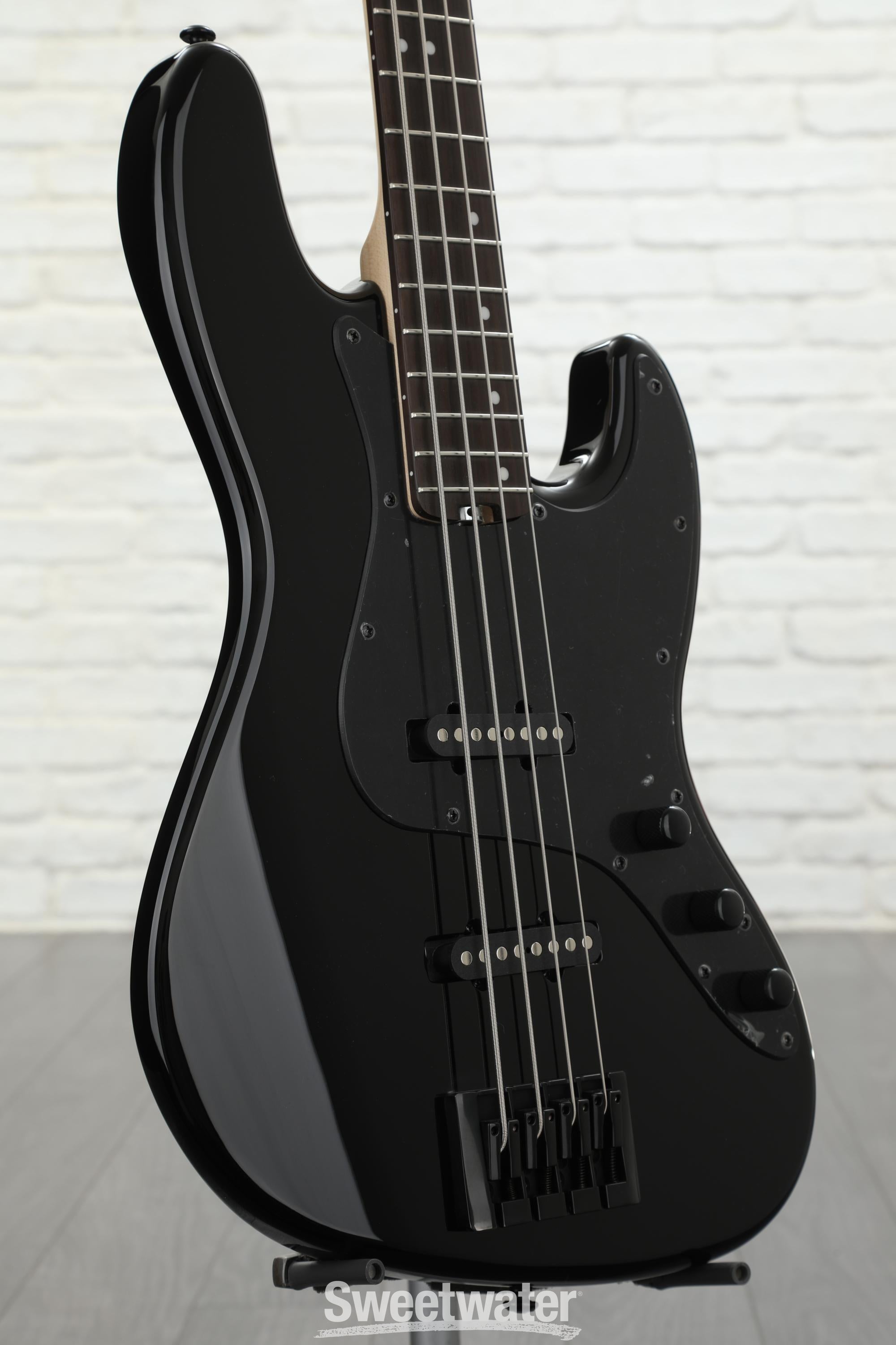 Schecter J-4 Bass Guitar - Gloss Black | Sweetwater
