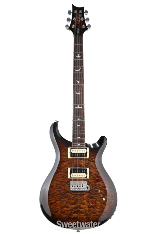 PRS SE Custom 24 Electric Guitar - Quilt Black Gold Sunburst