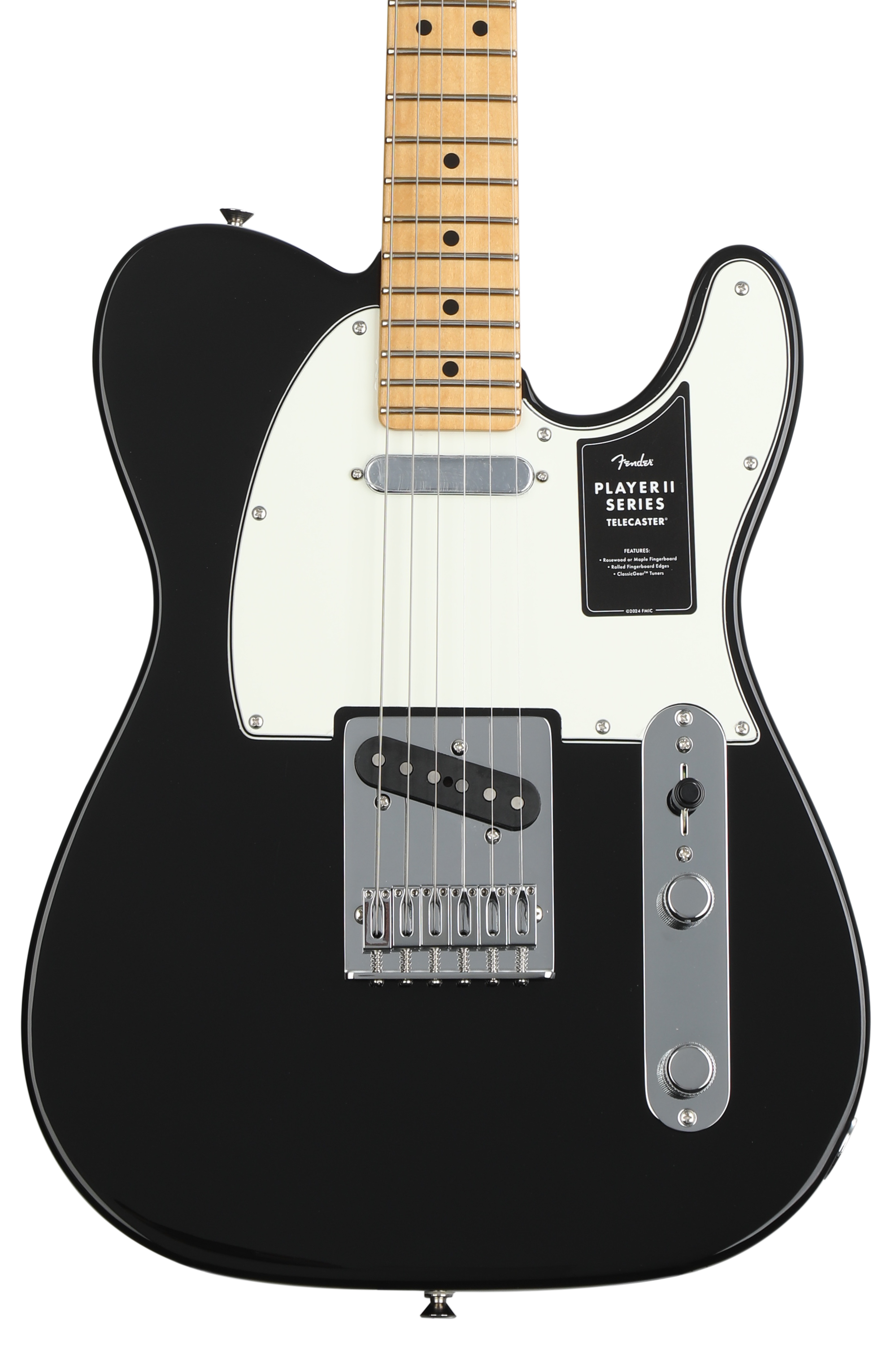 Fender Player II Telecaster Electric Guitar - Black with Maple