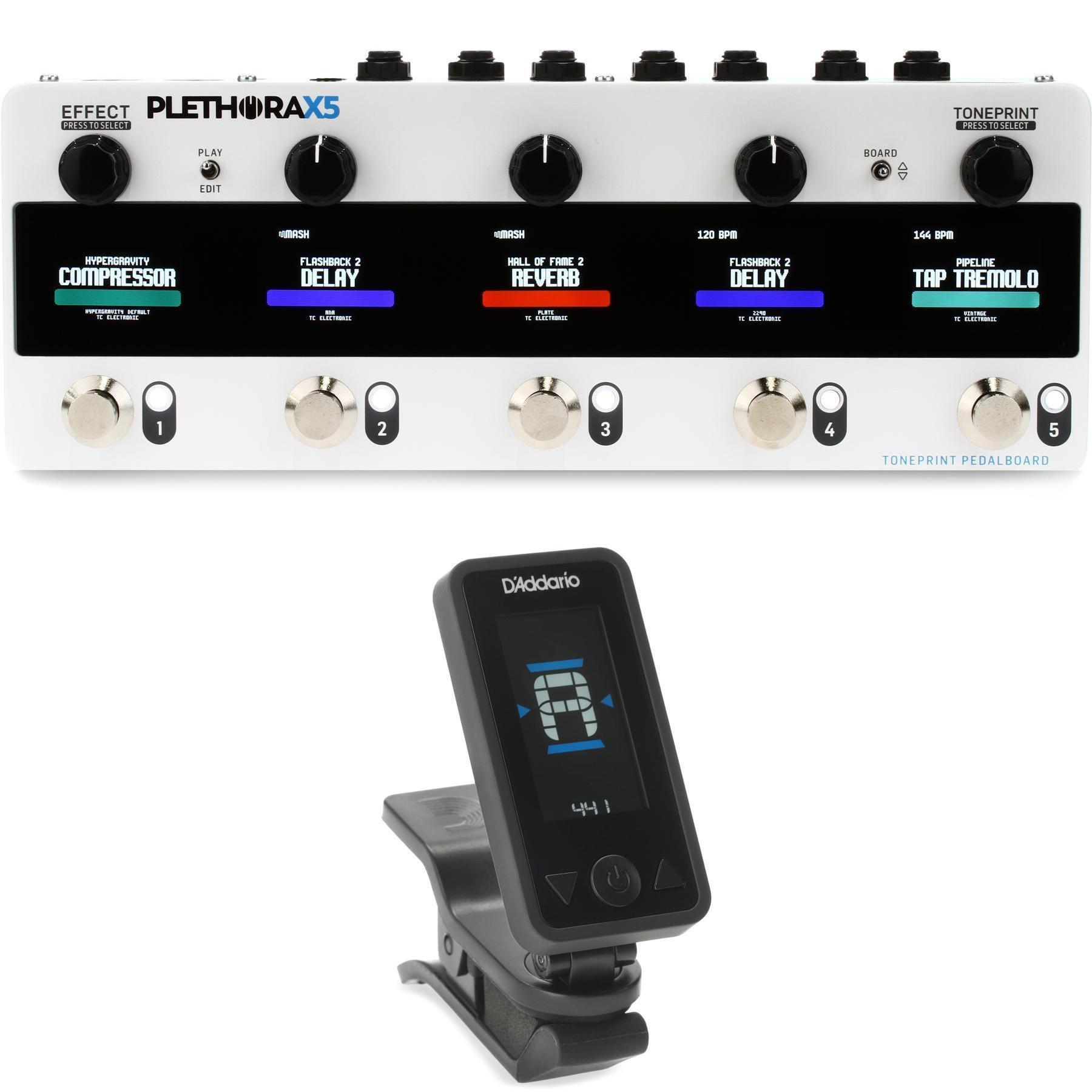 TC Electronic Plethora X5 TonePrint Multi-FX Pedalboard with Clip