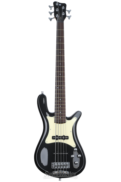 Warwick Pro Series 5 Streamer CV Electric Bass Guitar - Black