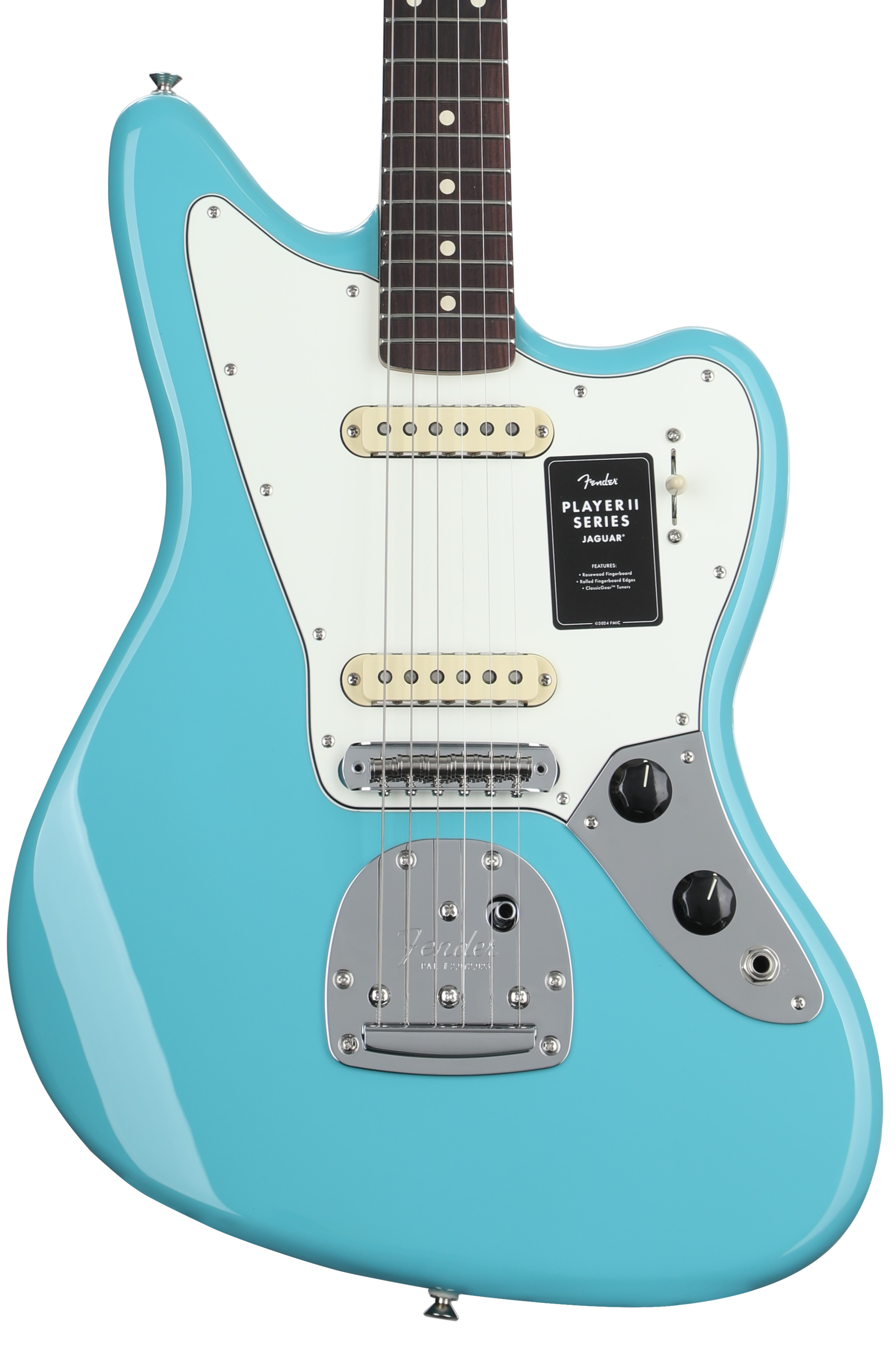 Fender Player II Jaguar Electric Guitar - Aquatone Blue | Sweetwater