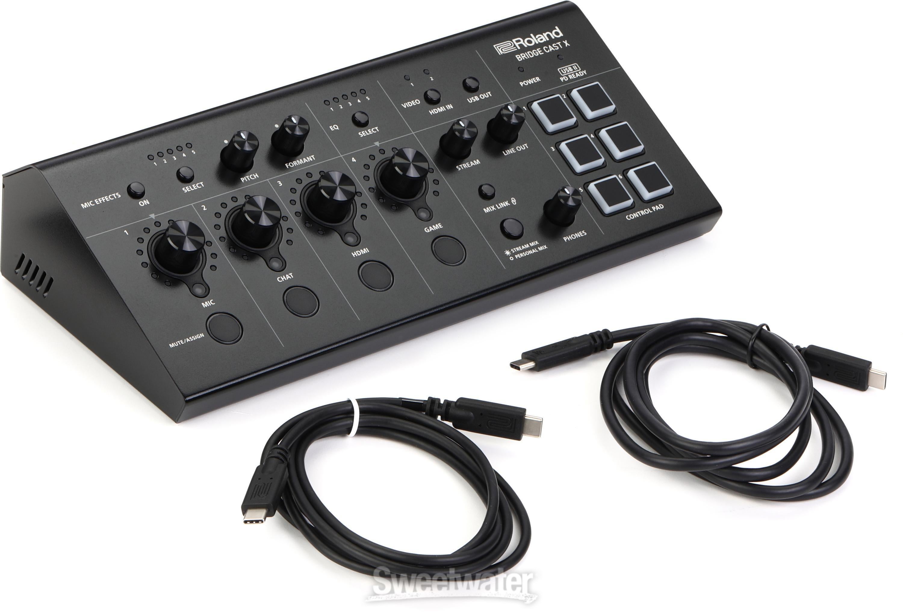Roland Bridge Cast X Dual-bus Pro Streaming Mixer | Sweetwater
