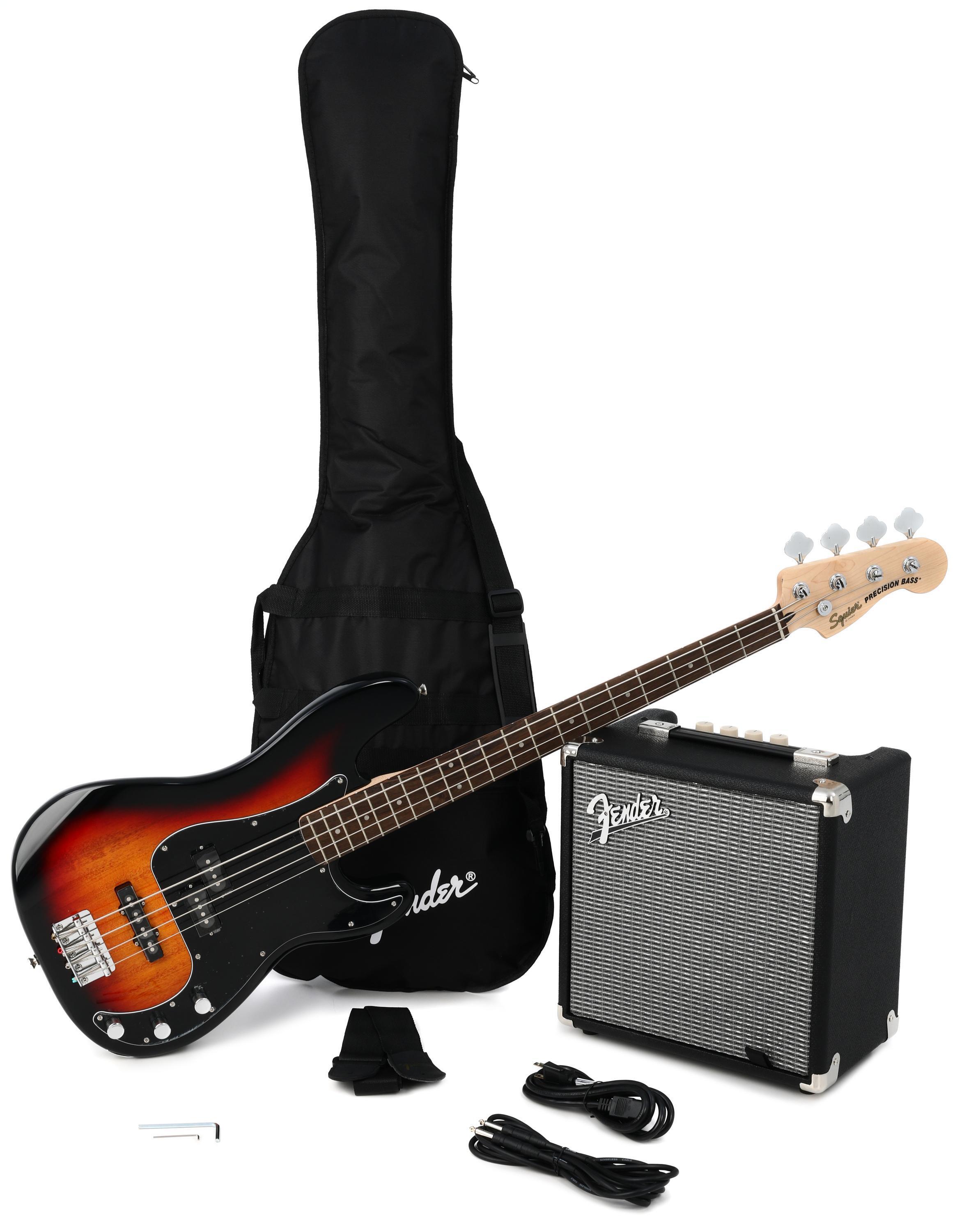 Squier Affinity Series Precision Bass PJ Pack Black with Maple