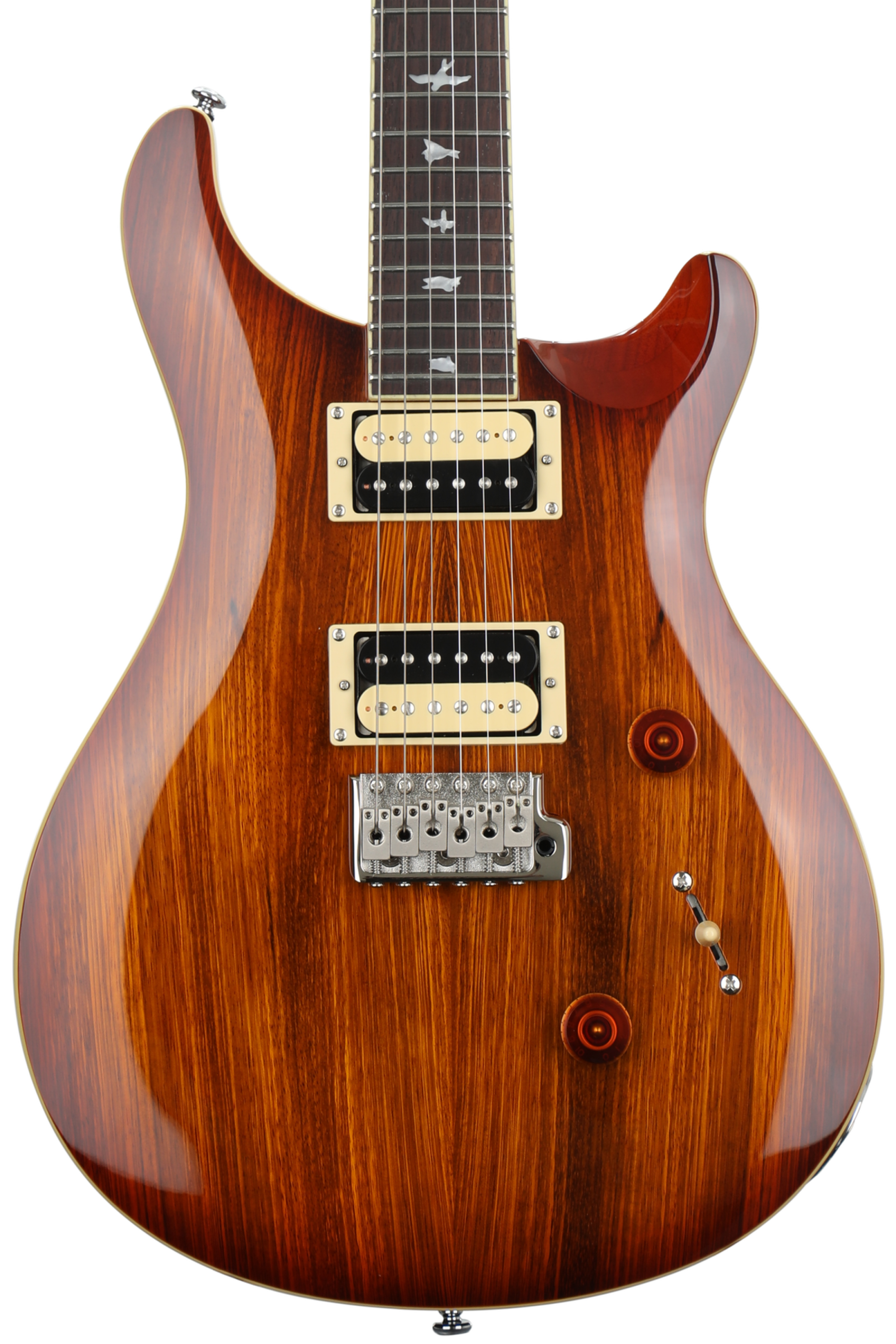 PRS SE Custom 24 Exotic Zebrawood - Vintage Sunburst | Sweetwater