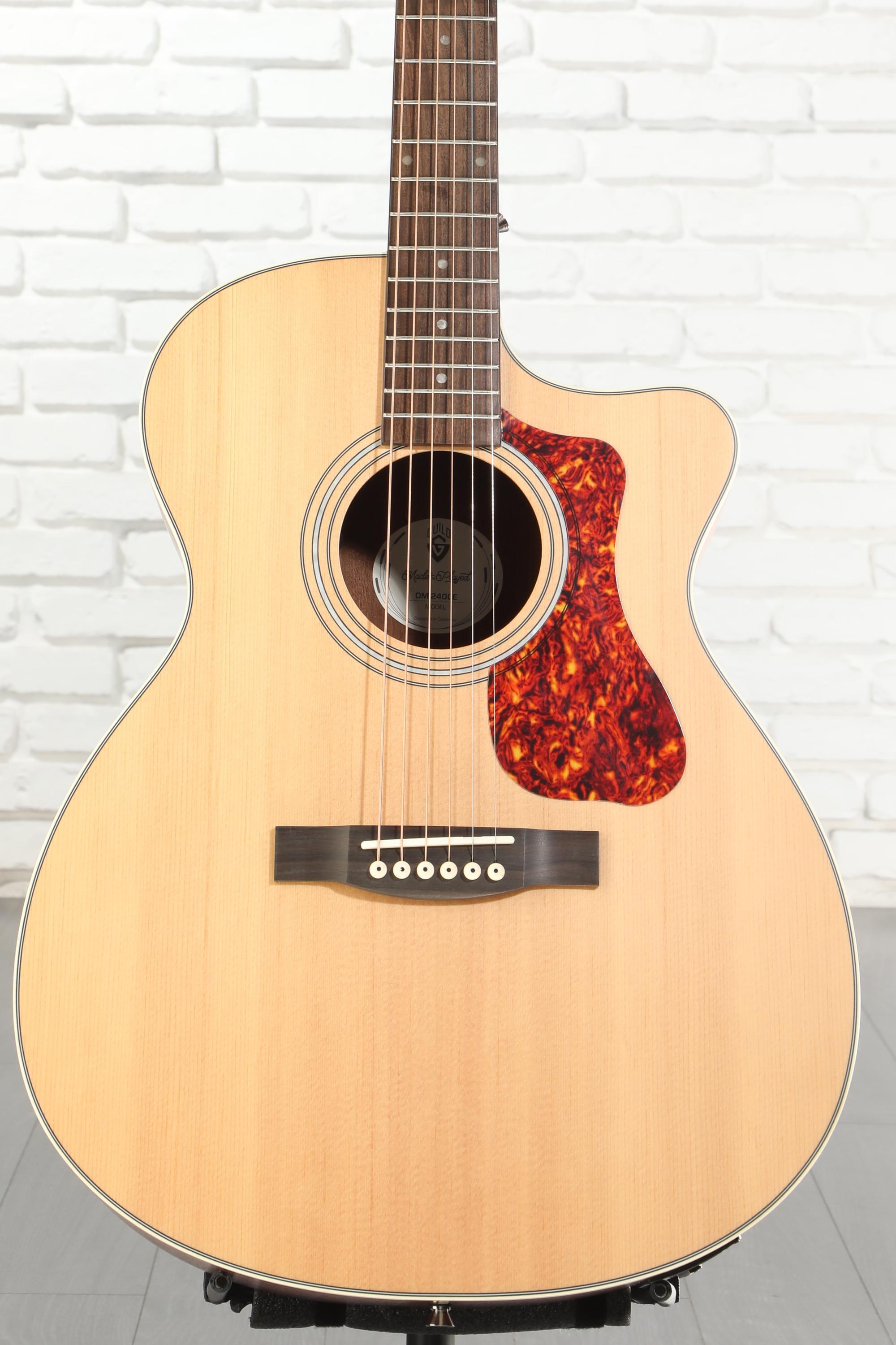 Guild OM-240CE, Orchestra Acoustic-Electric Guitar - Natural