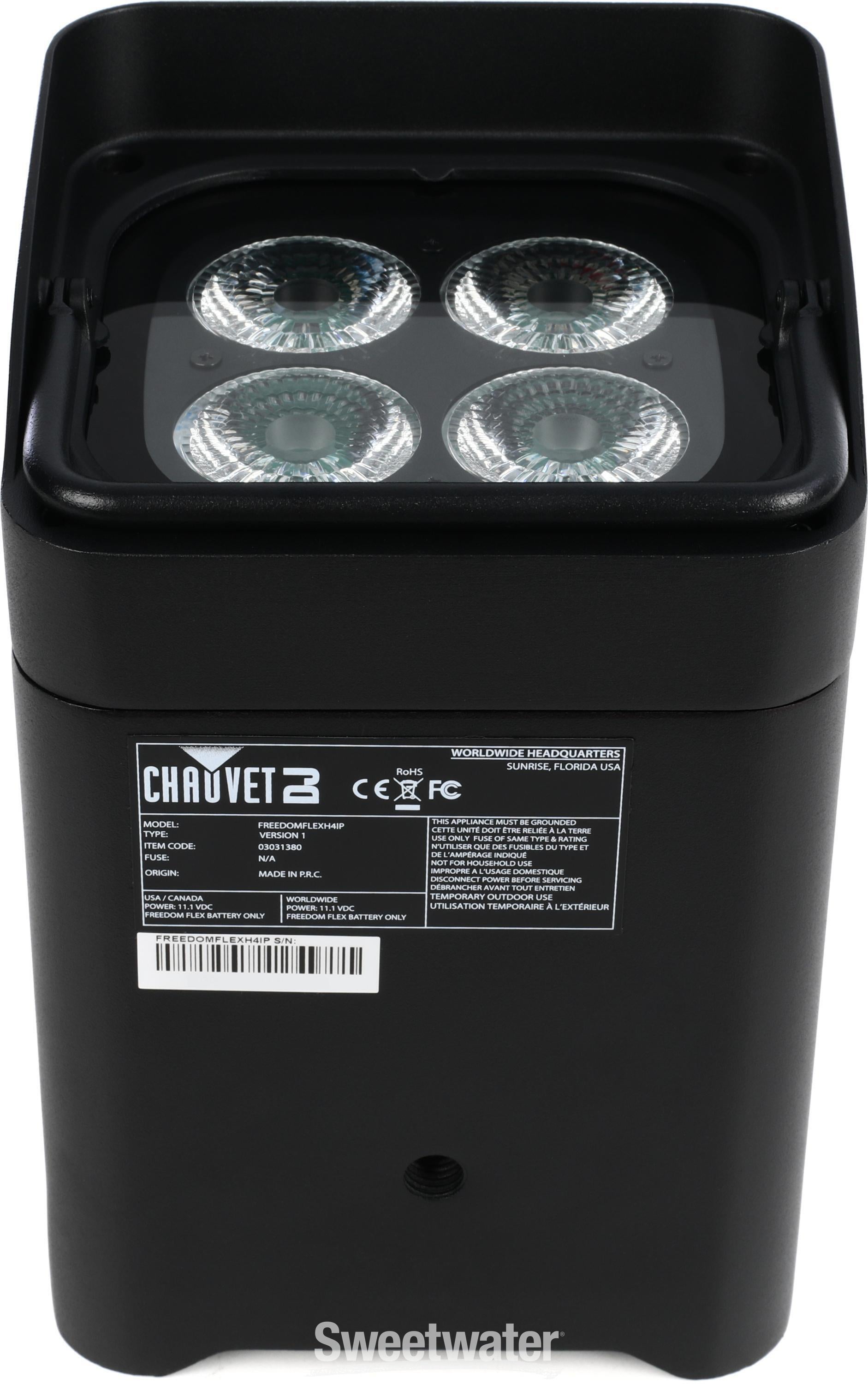 Chauvet DJ Freedom Flex H4 IP RGBAW+UV Battery Operated LED Par