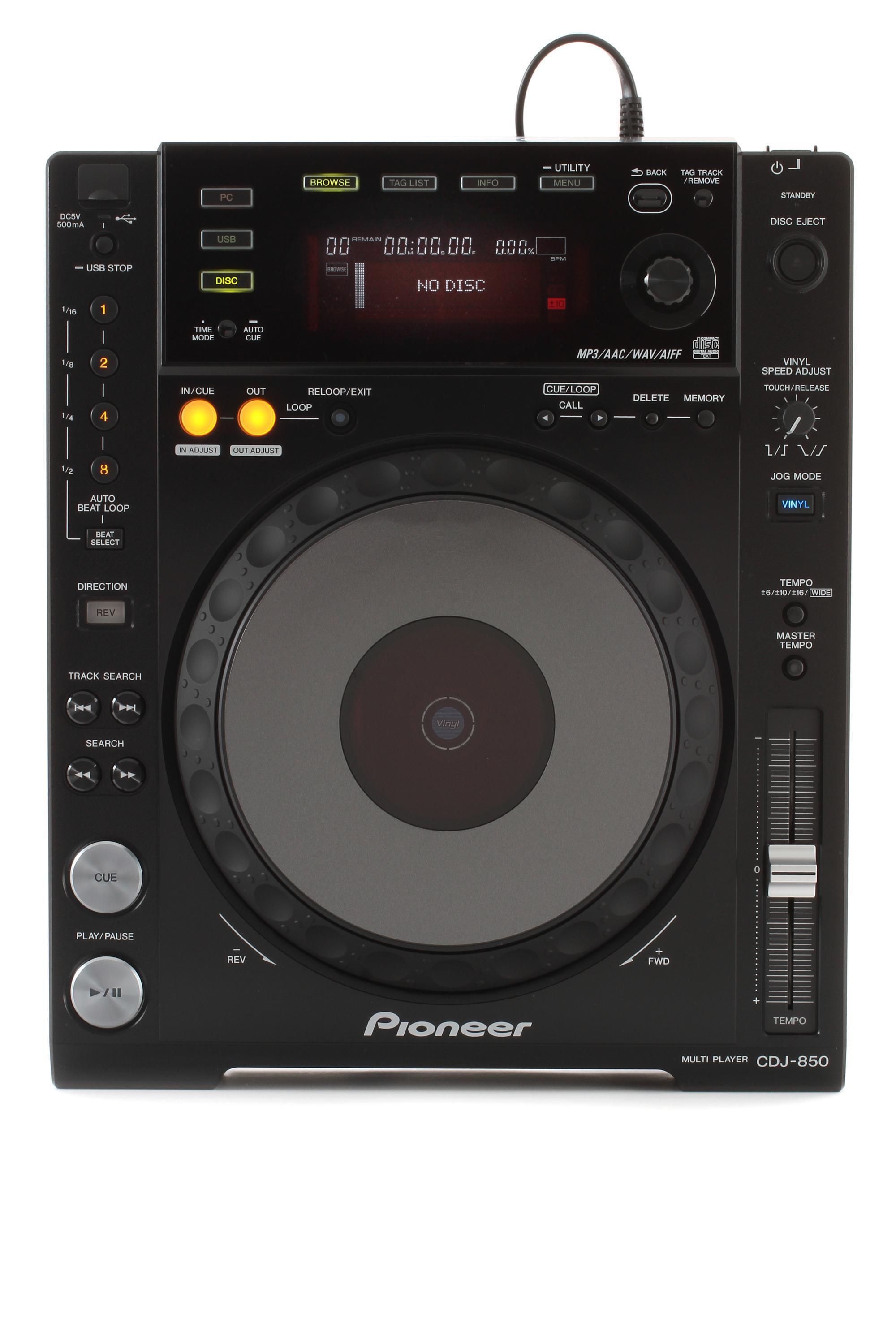 Pioneer DJ CDJ-850 Multi-format Media Player - Black | Sweetwater