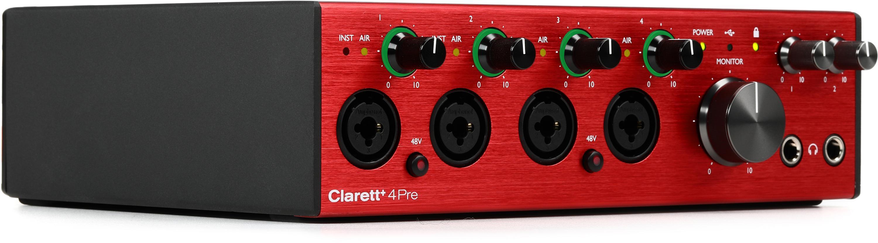Focusrite Clarett 4Pre オーディオインターフェース 【公式通販】