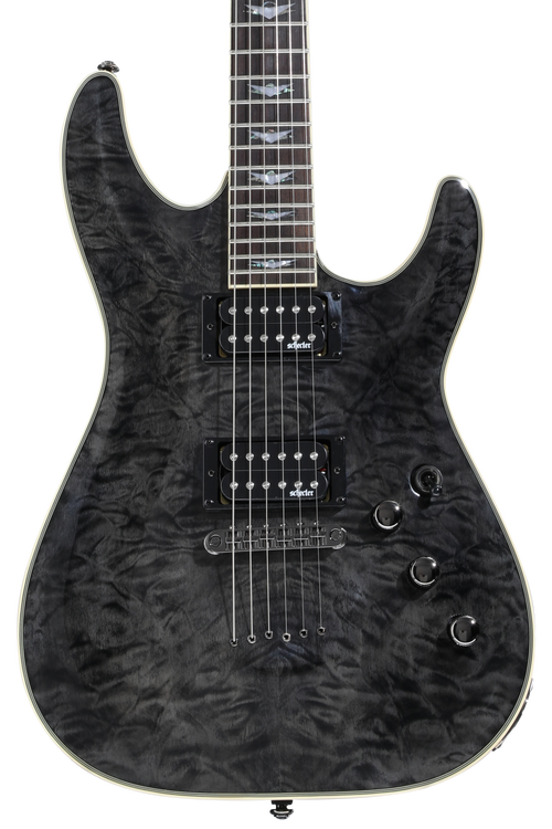 Schecter Omen Extreme-6 Electric Guitar - See-Thru Black | Sweetwater