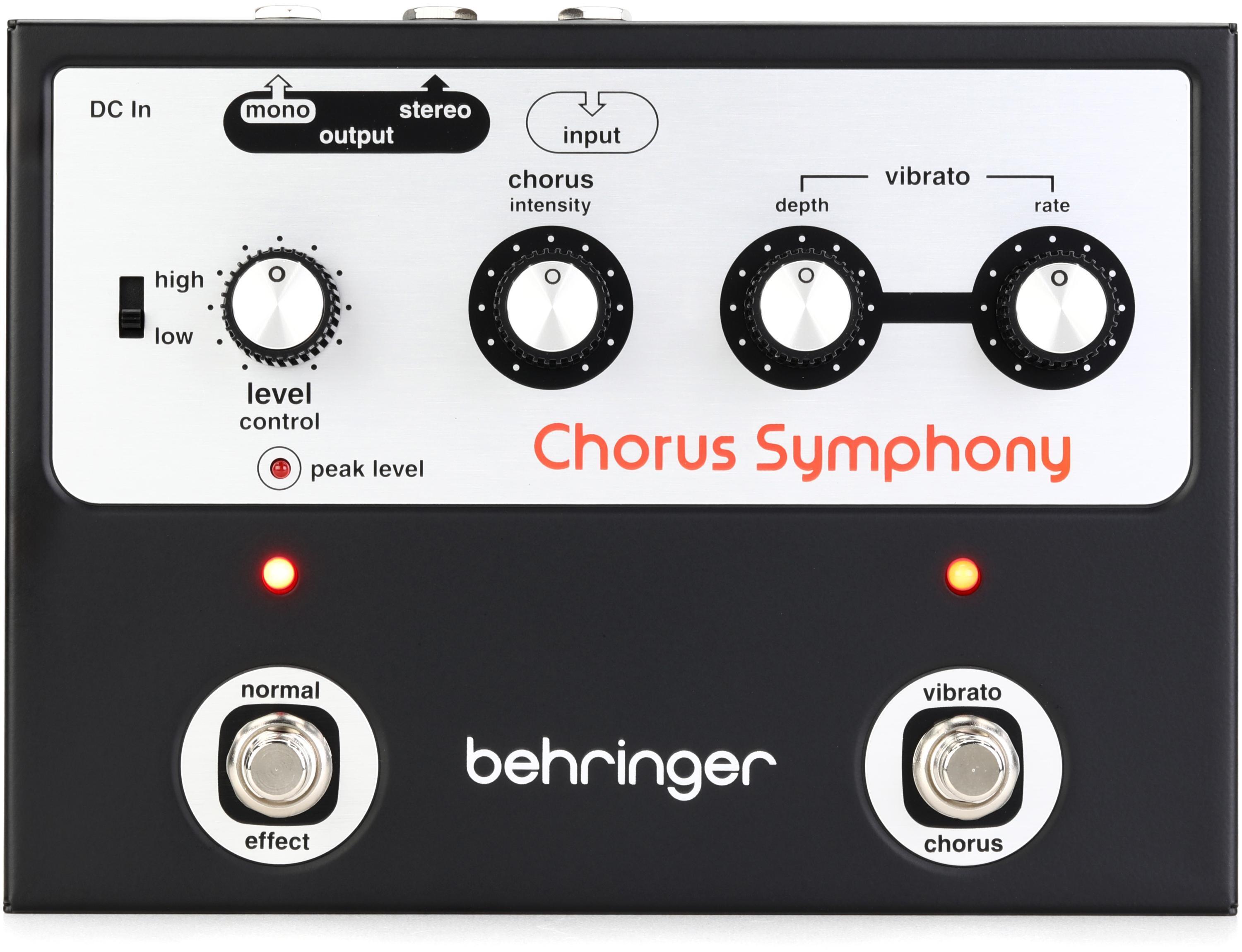 Behringer Chorus Symphony Chorus and Vibrato Guitar Pedal | Sweetwater