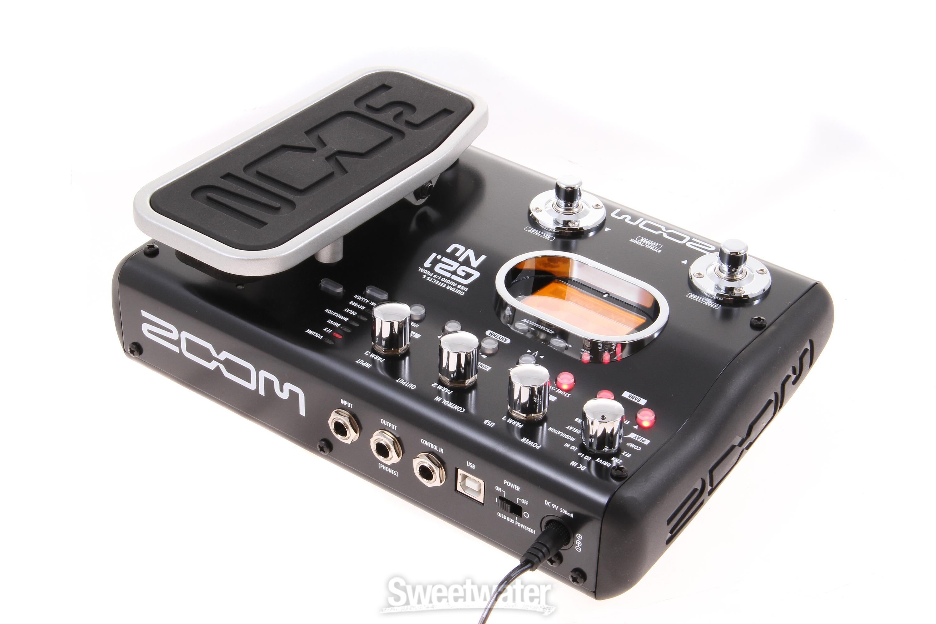 Zoom G2.1Nu Multi-Effects Pedal with USB and Expression Pedal