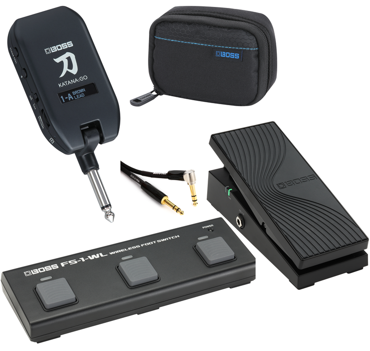 Boss Katana:Go Mini Guitar Headphone Amp with Wireless Footswitch