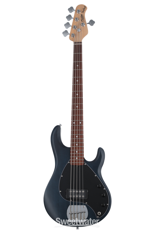 Sterling By Music Man StingRay RAY5 Bass Guitar - Trans Blue Satin