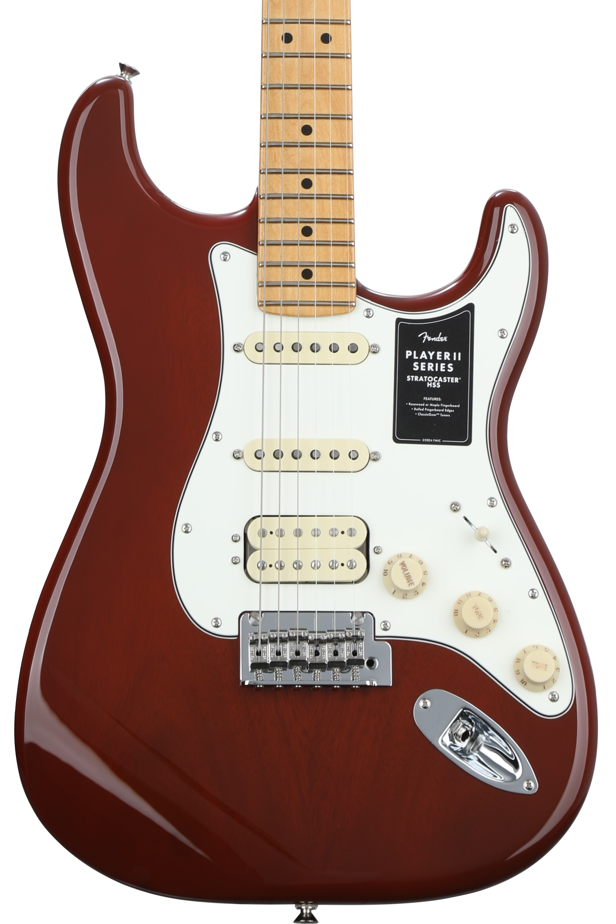 Fender Player II Stratocaster HSS Electric Guitar - Transparent