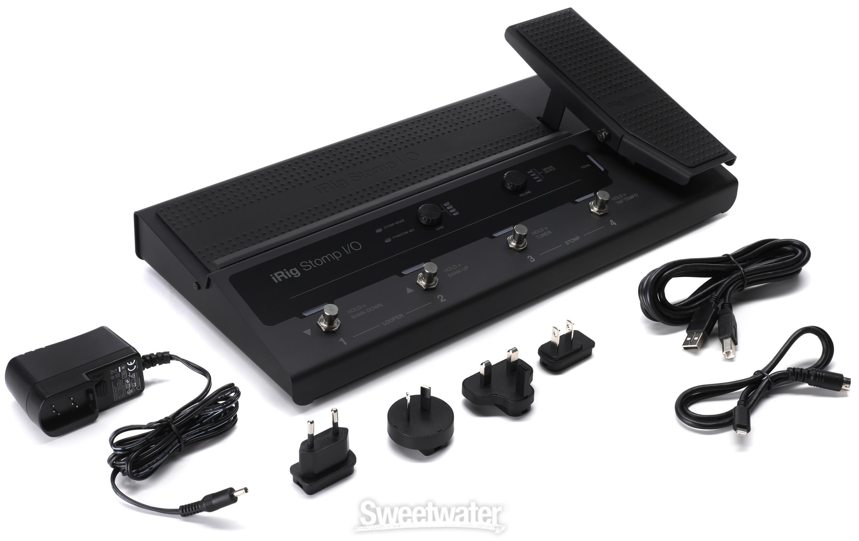 IK Multimedia iRig Stomp I/O USB Pedalboard Controller / Audio