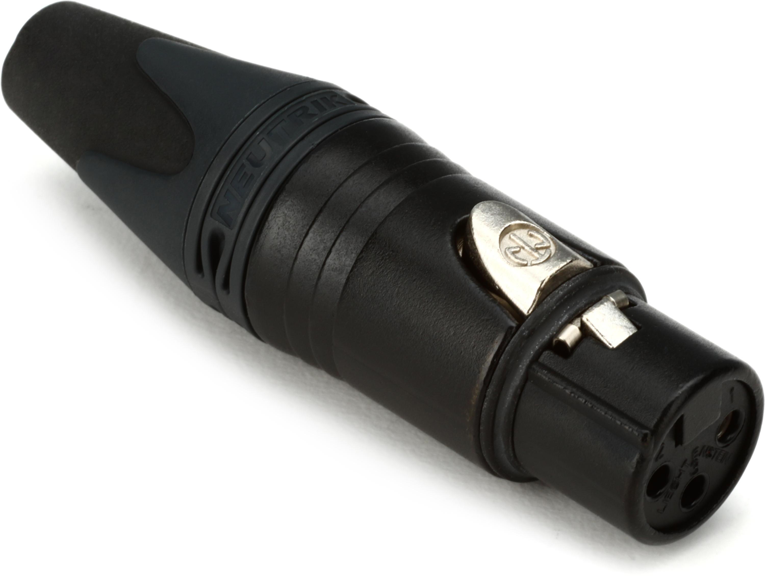 Neutrik NC3MXX-B 3-pole Male XLR Cable-mount Connector | Sweetwater