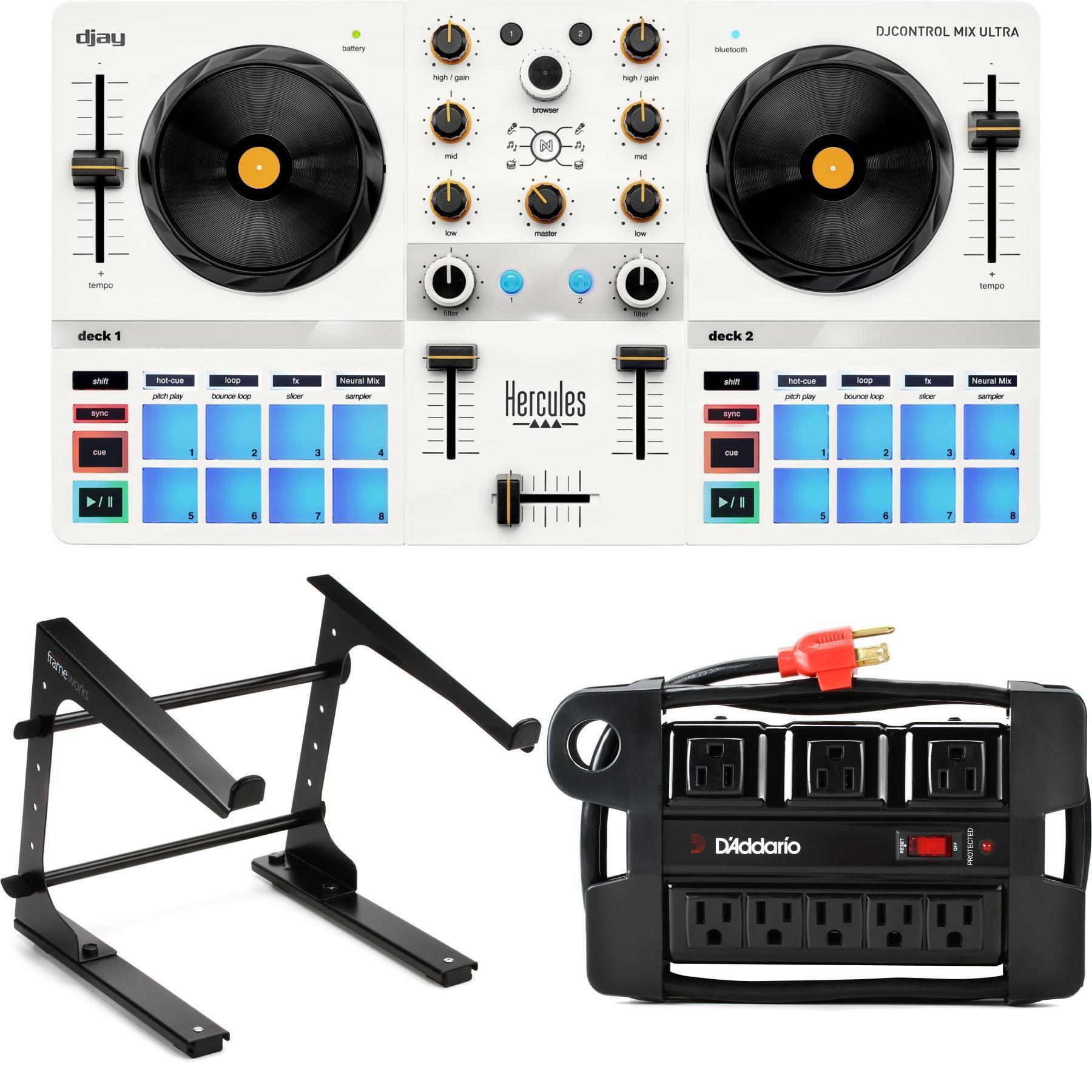 Hercules DJ DJControl Mix Ultra Mobile DJ Controller and Laptop