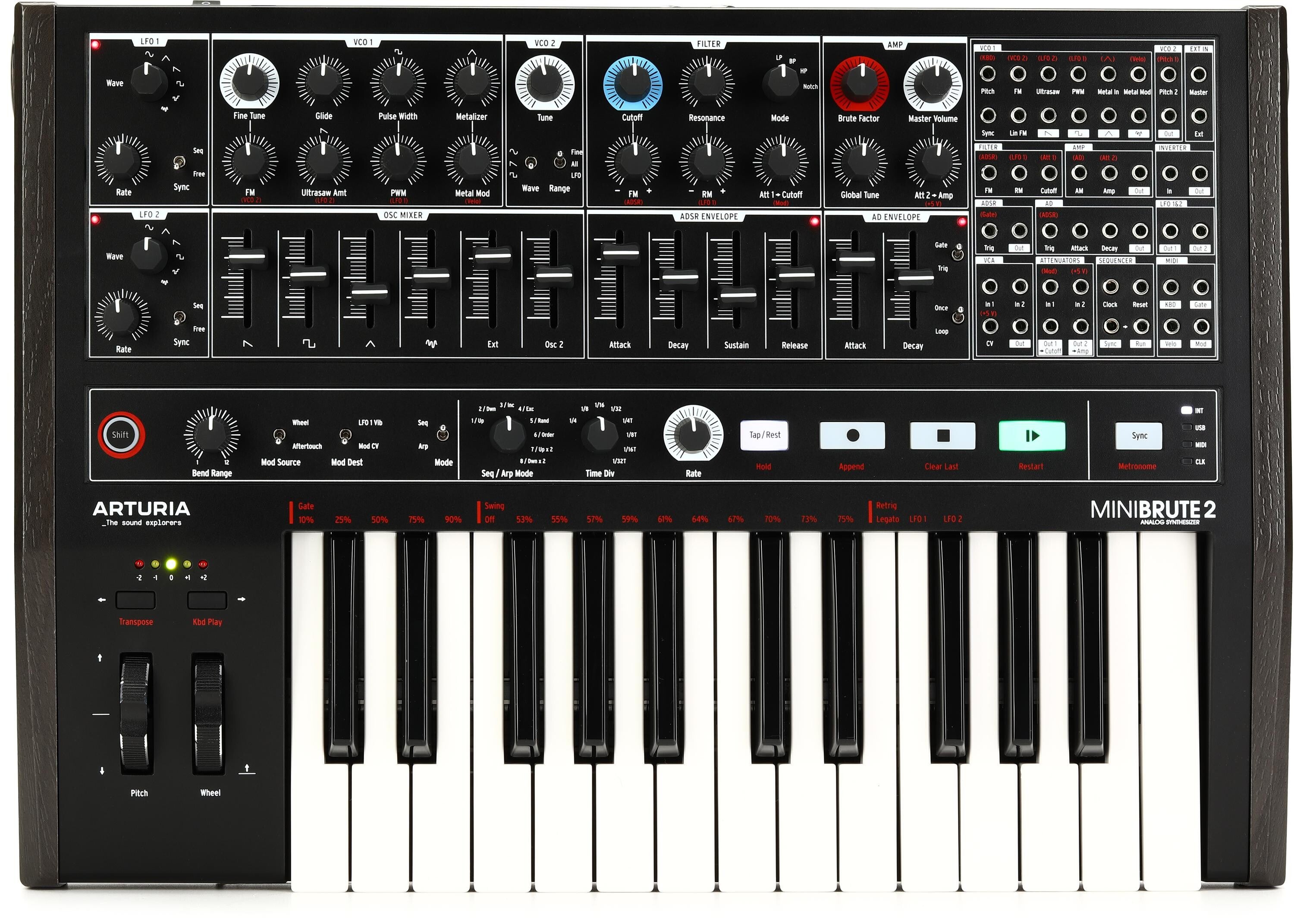 Arturia MiniBrute 2 Semi-modular Analog Synthesizer | Sweetwater