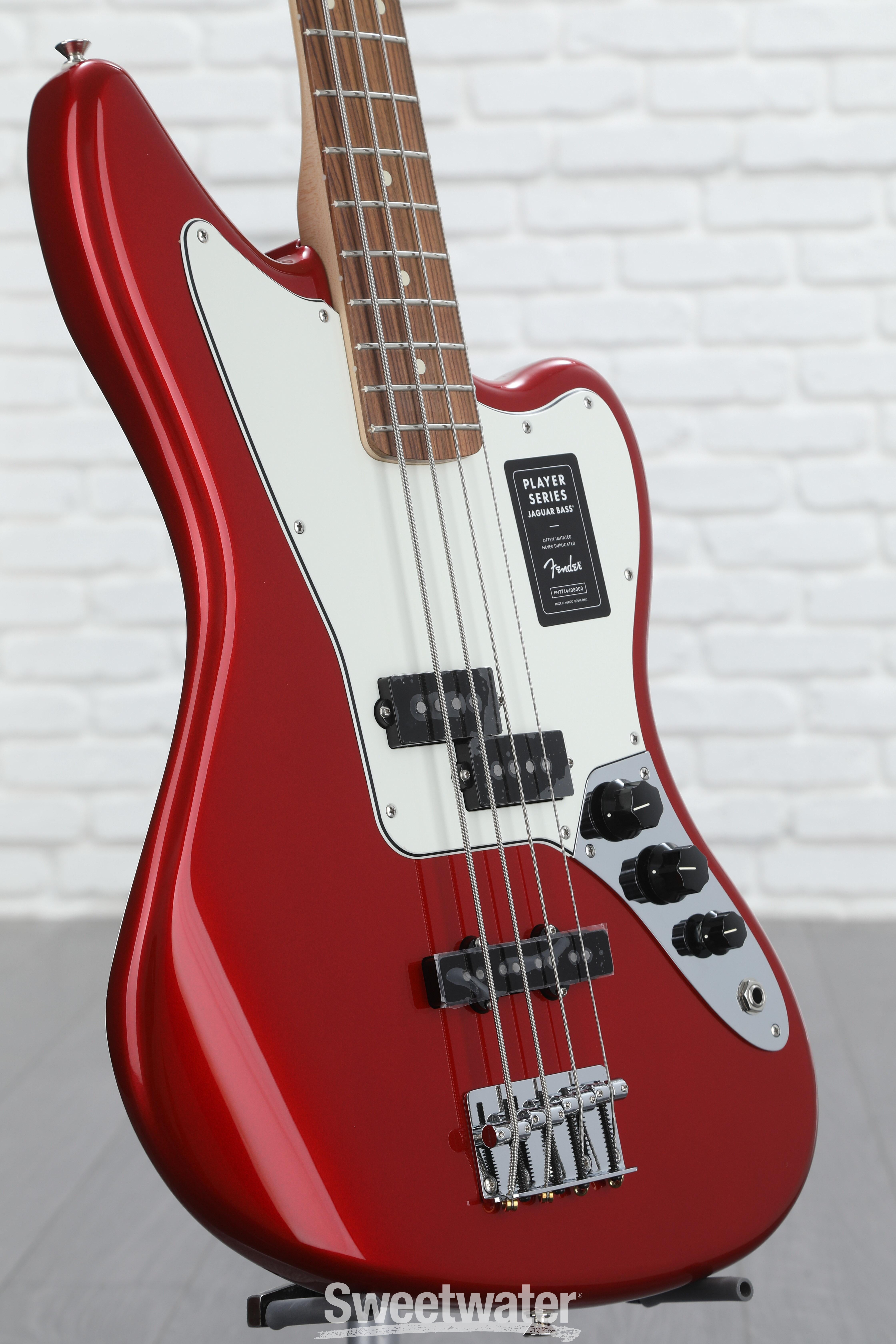Fender Player Jaguar Bass - Candy Apple Red | Sweetwater