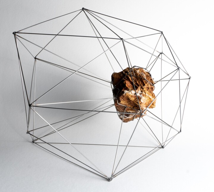 現代的ホワイト抽象彫刻 抽象的な顔の彫刻 ホワイト ブラック 現代