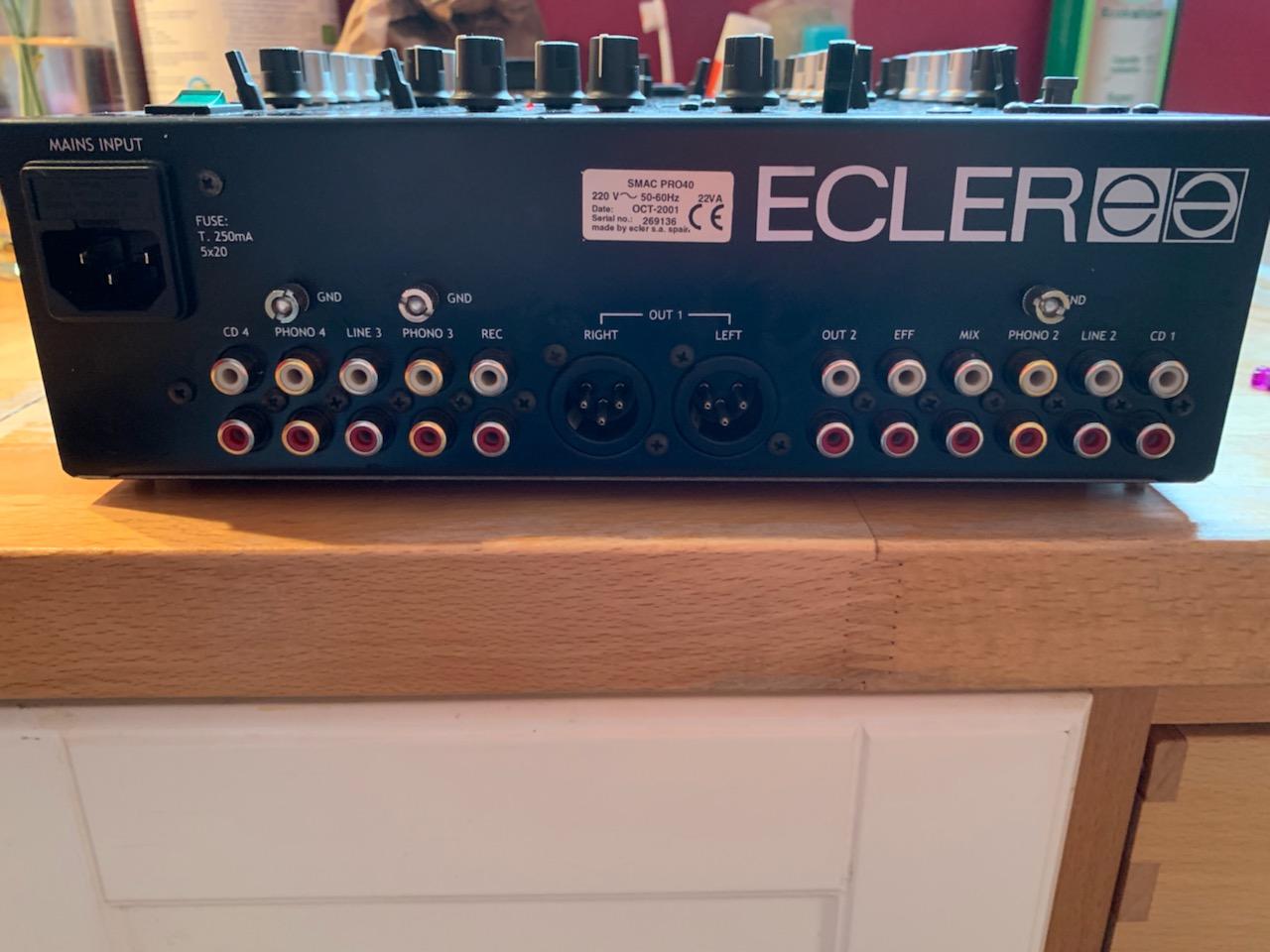 ECLER SMAC PRO 40 DJミキサー 4チャンネル ECLER SMAC PRO 40 DJ
