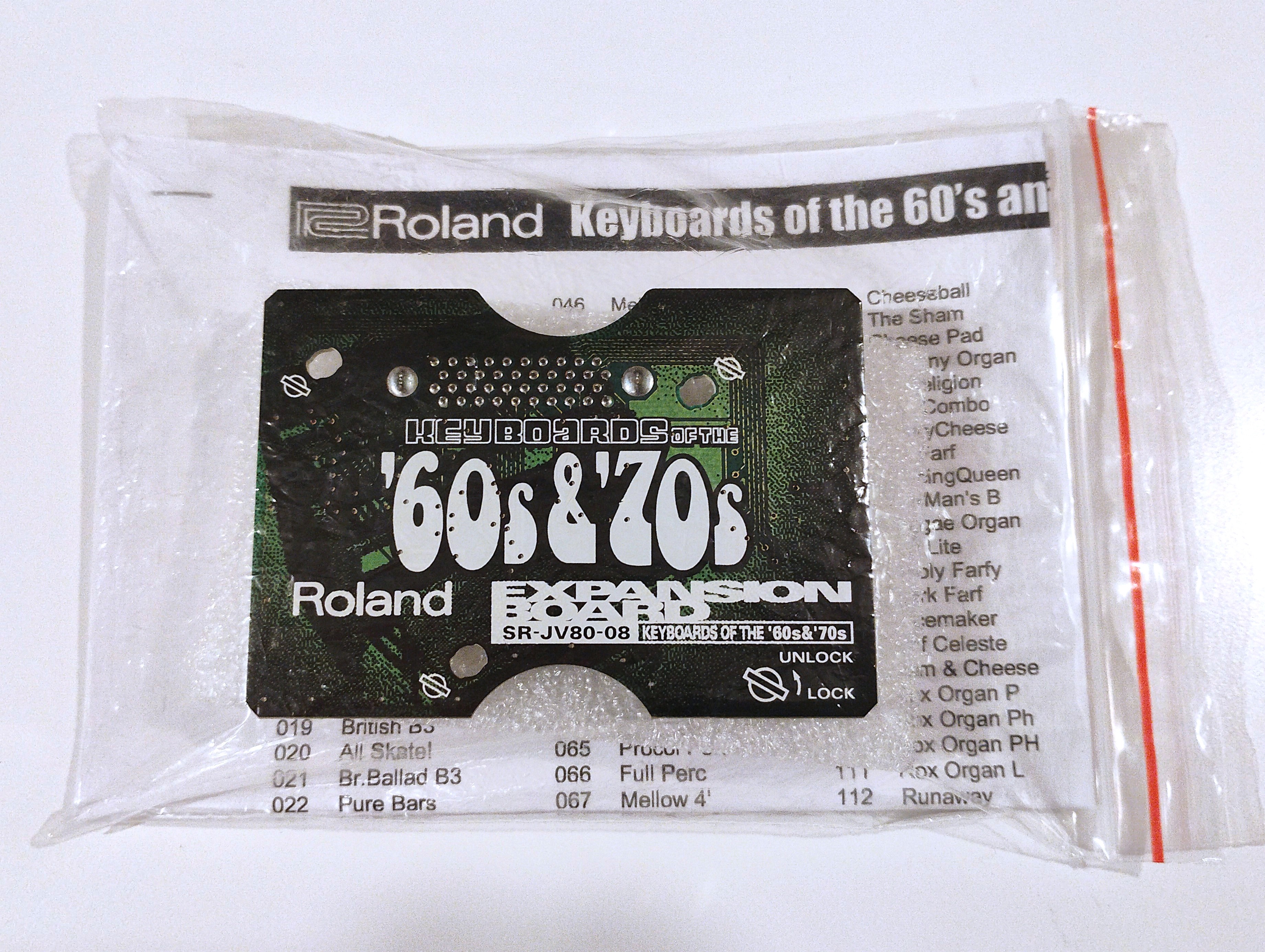 Roland SR-JV80-08 '60s&'70s エクスパンションボード Roland SR-JV80